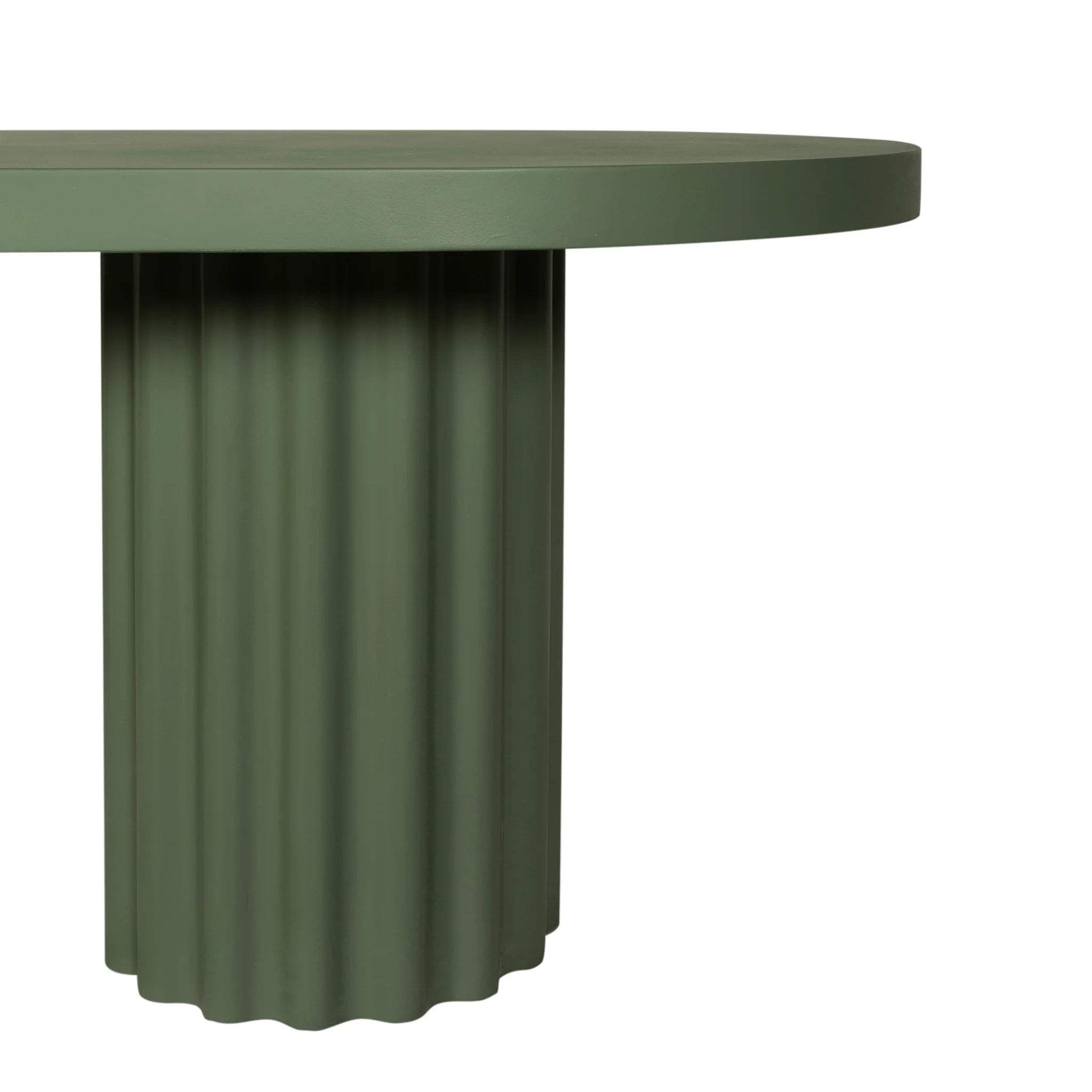 Cotovela 2.4m Concrete Dining Table - Green