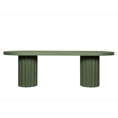 Showcasing Cotovela 2.4m Concrete Dining Table - Green DT12293-CO Dining Table by Calibre Furniturs
