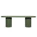 Showcasing Cotovela 2.4m Concrete Dining Table - Green DT12293-CO Dining Table by Calibre Furniturs