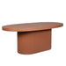 Showcasing Sikovela 2m Concrete Oval Dining Table - Terracotta DT12297-CO Dining Table by Calibre Furniturs