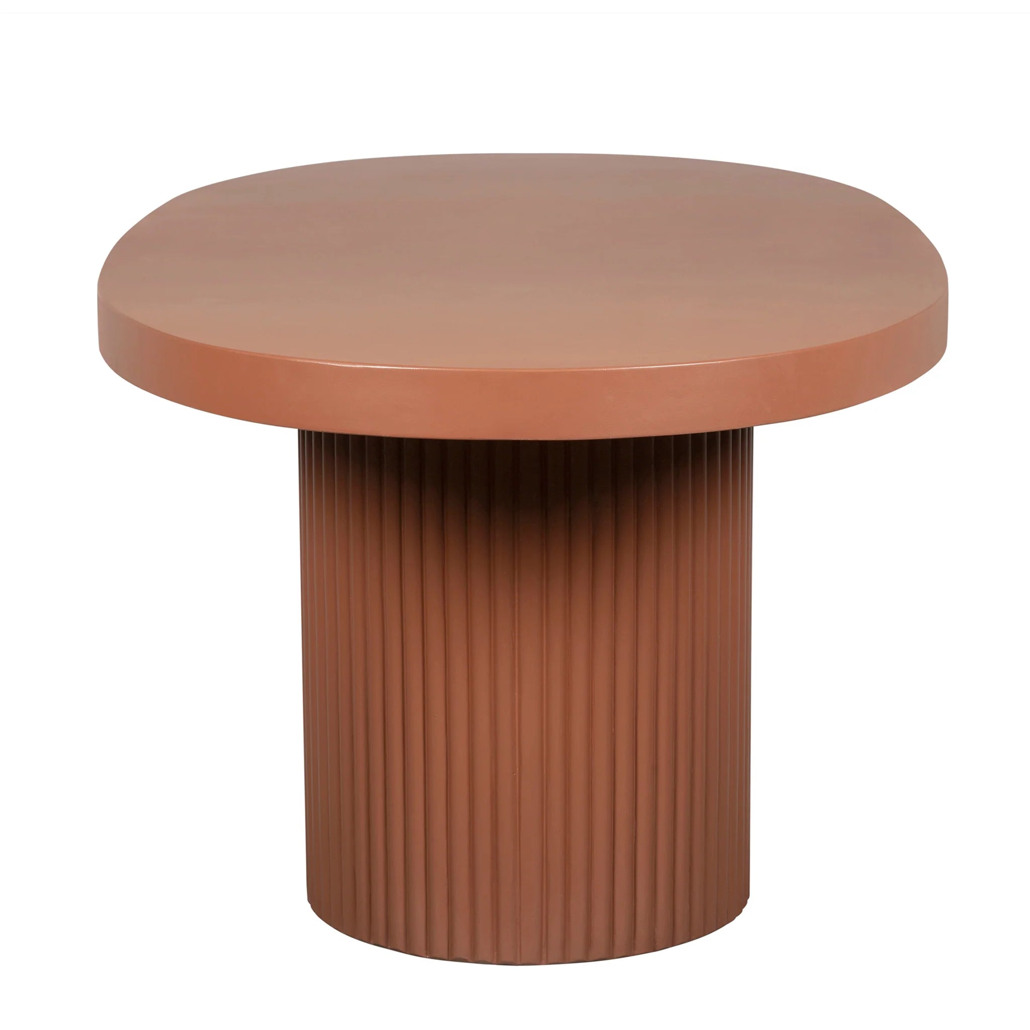 Showcasing Sikovela 2m Concrete Oval Dining Table - Terracotta DT12297-CO Dining Table by Calibre Furniturs