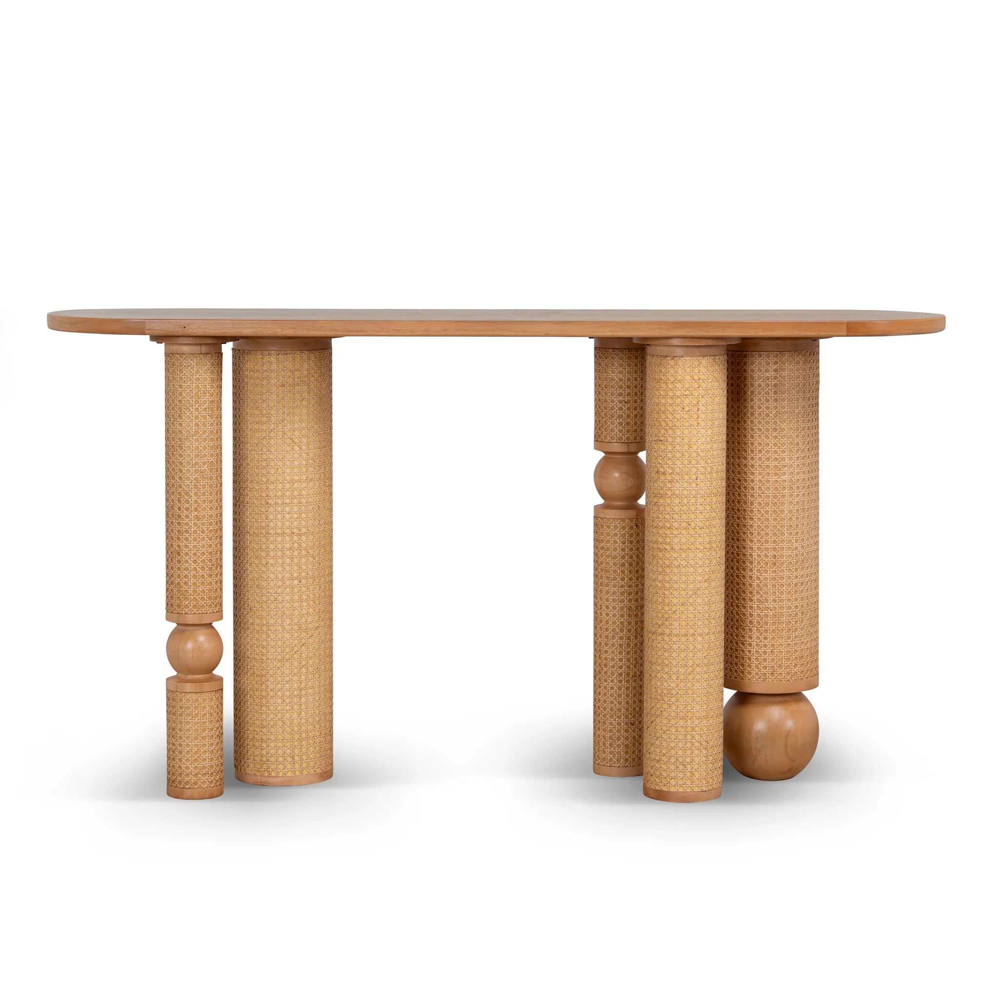 Showcasing Sedomila Console Table - Natural DT12356-NI Console Table by Calibre Furniturs