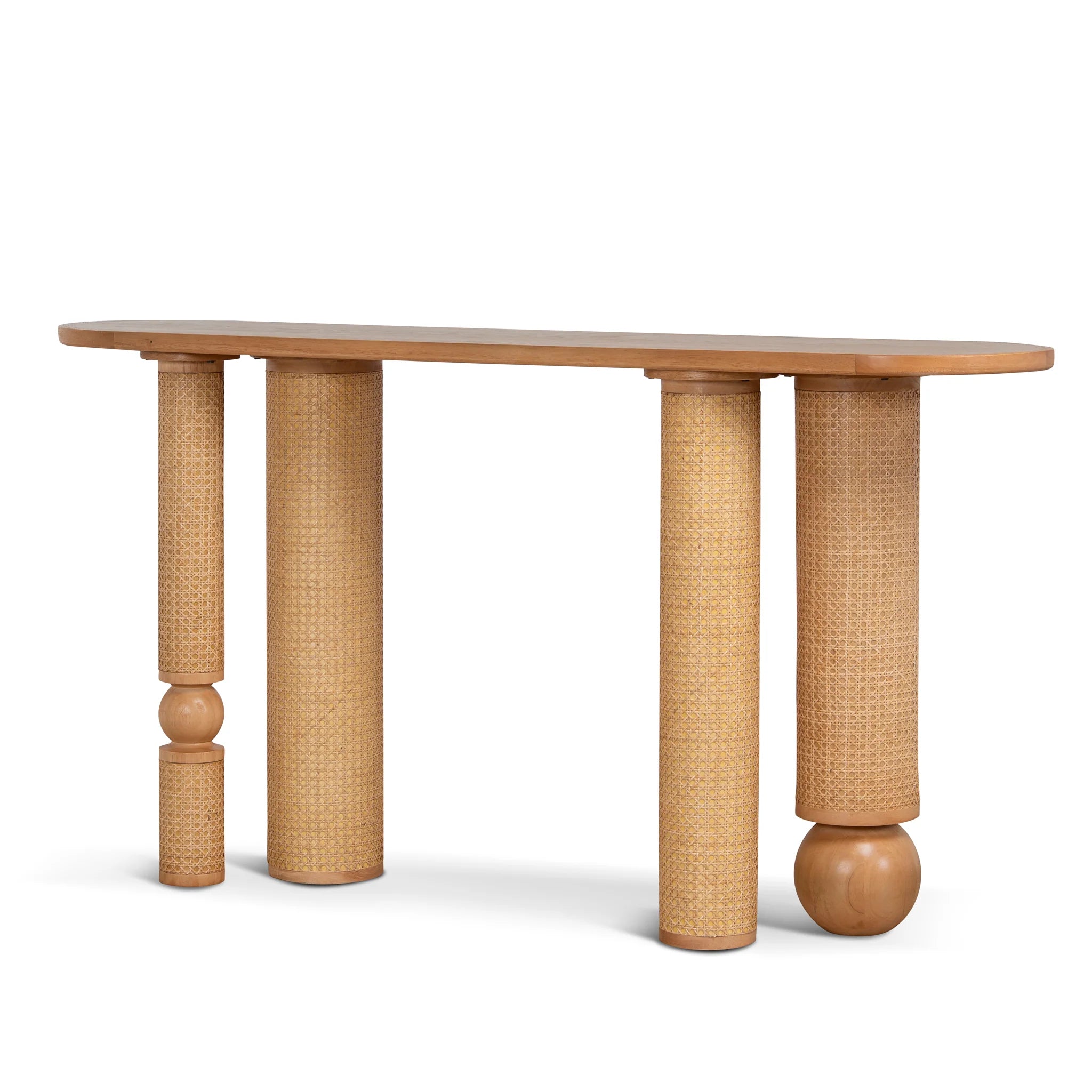 Showcasing Sedomila Console Table - Natural DT12356-NI Console Table by Calibre Furniturs
