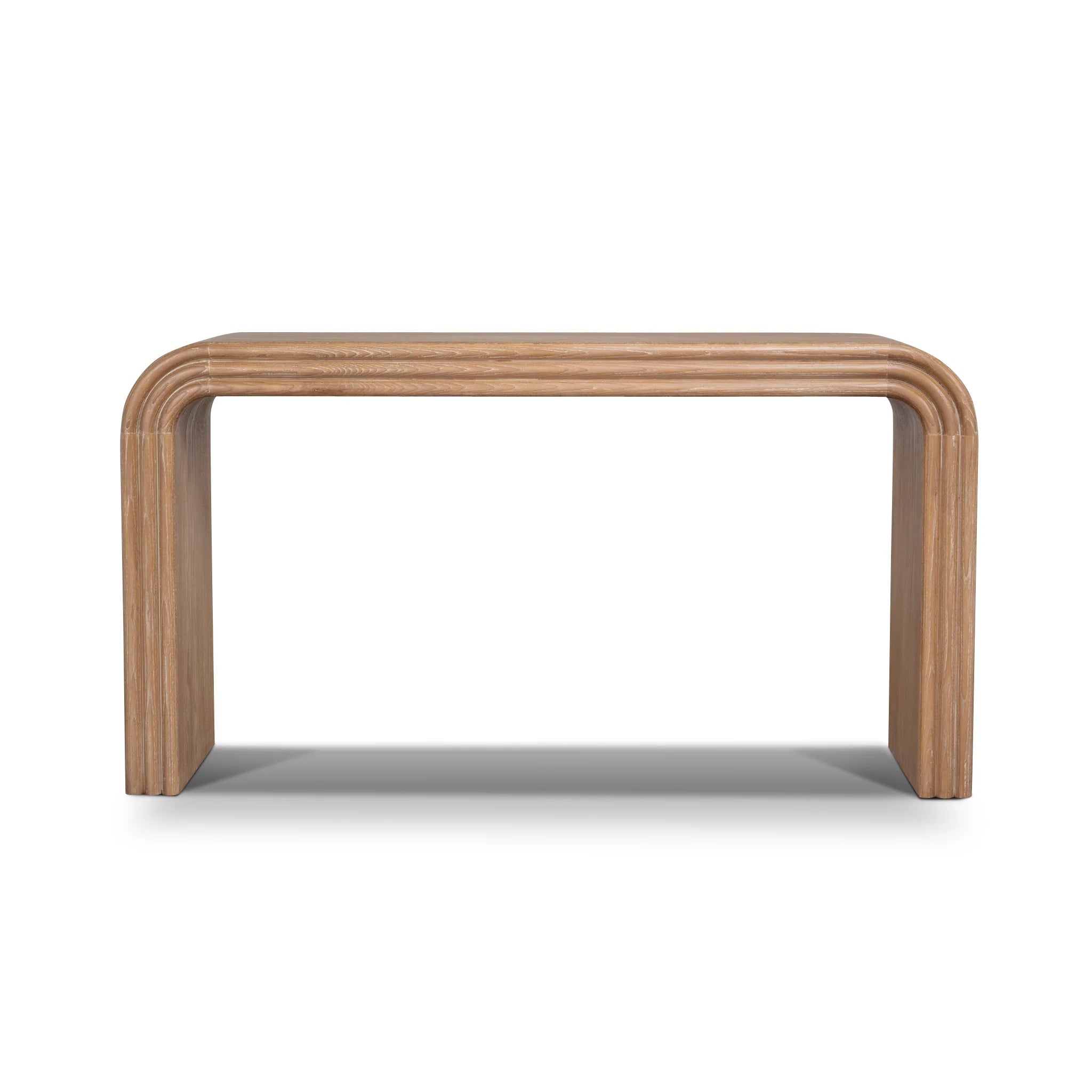 Showcasing Monilo 1.4m Console Table - Natural DT12360-NI Console Table by Calibre Furniturs