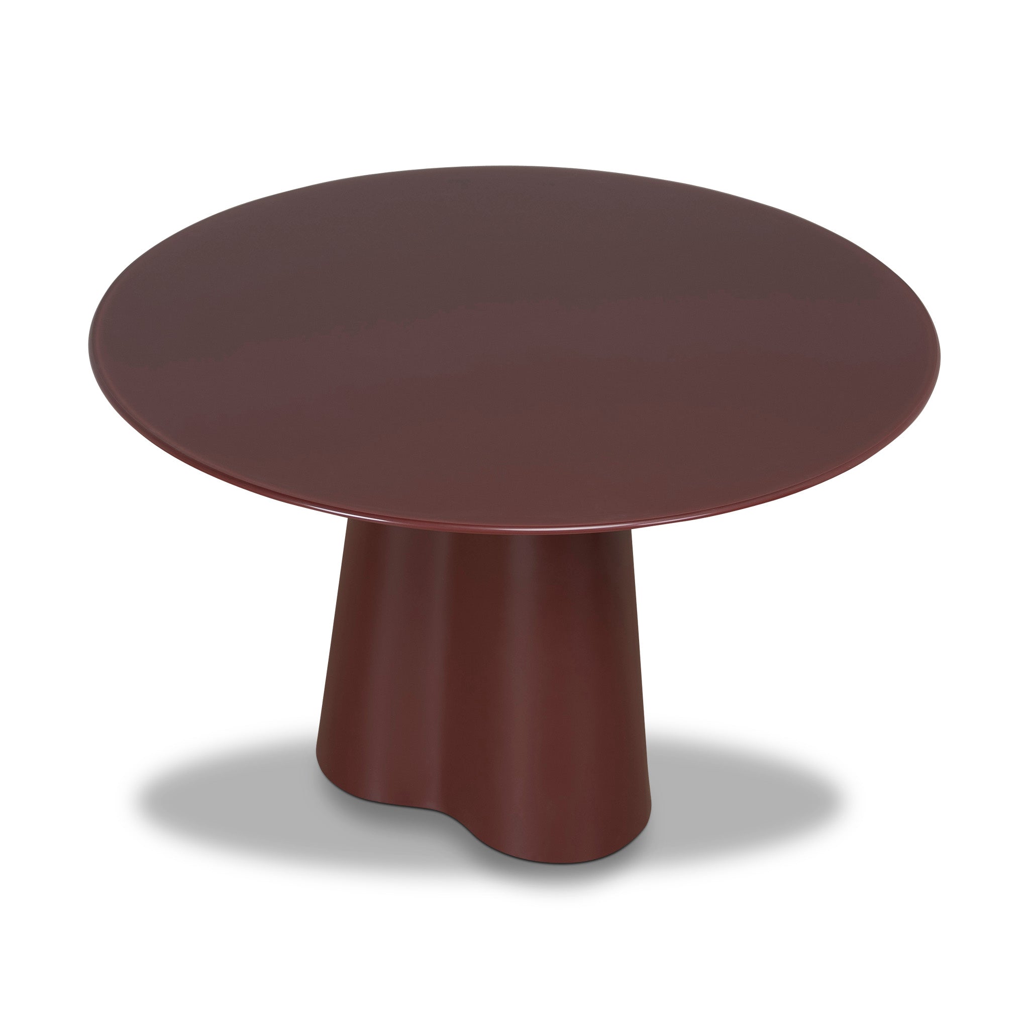 1.2m Tempered Glass Dining Table - Red