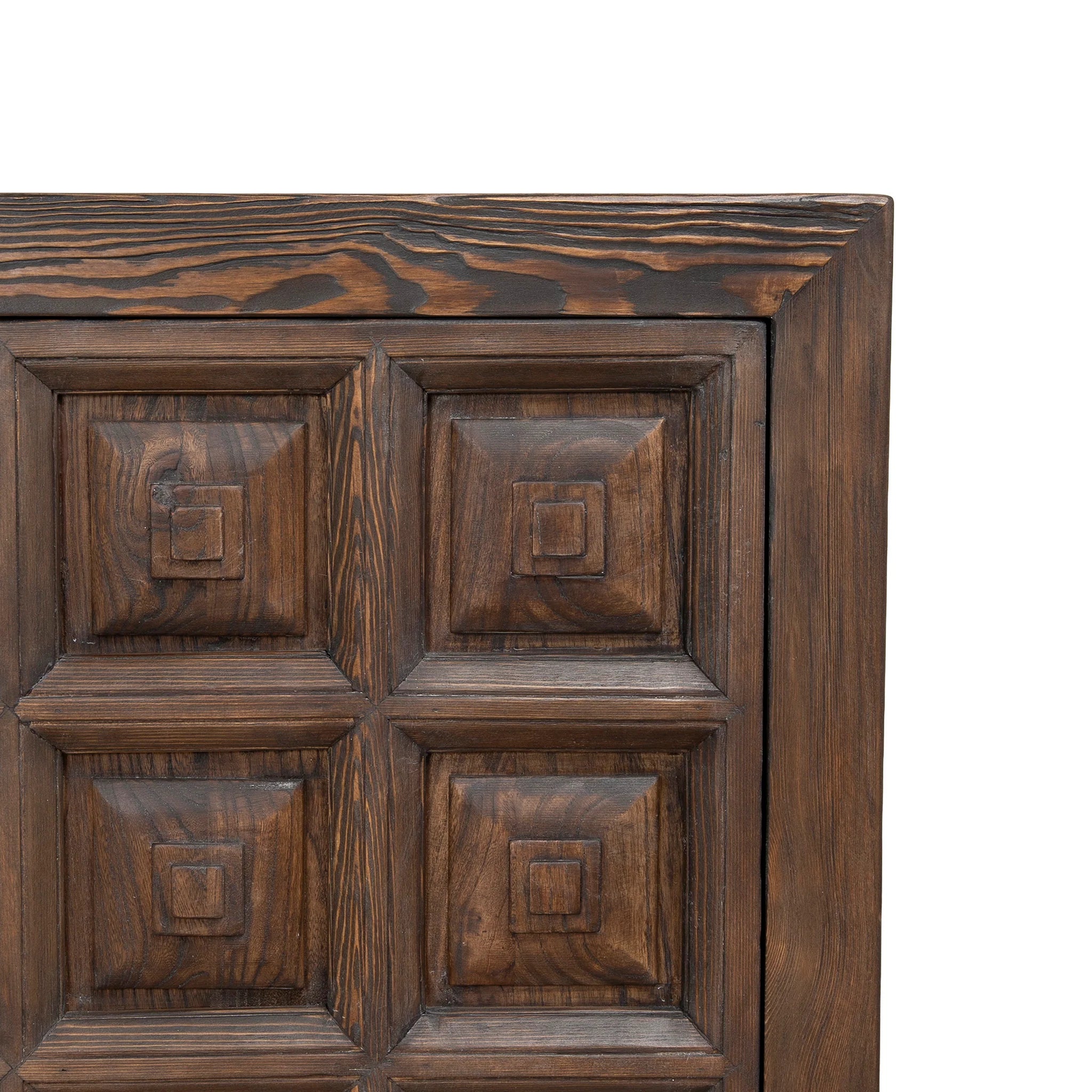 Kobevela 1.83m Elm Sideboard Unit - Dark brown