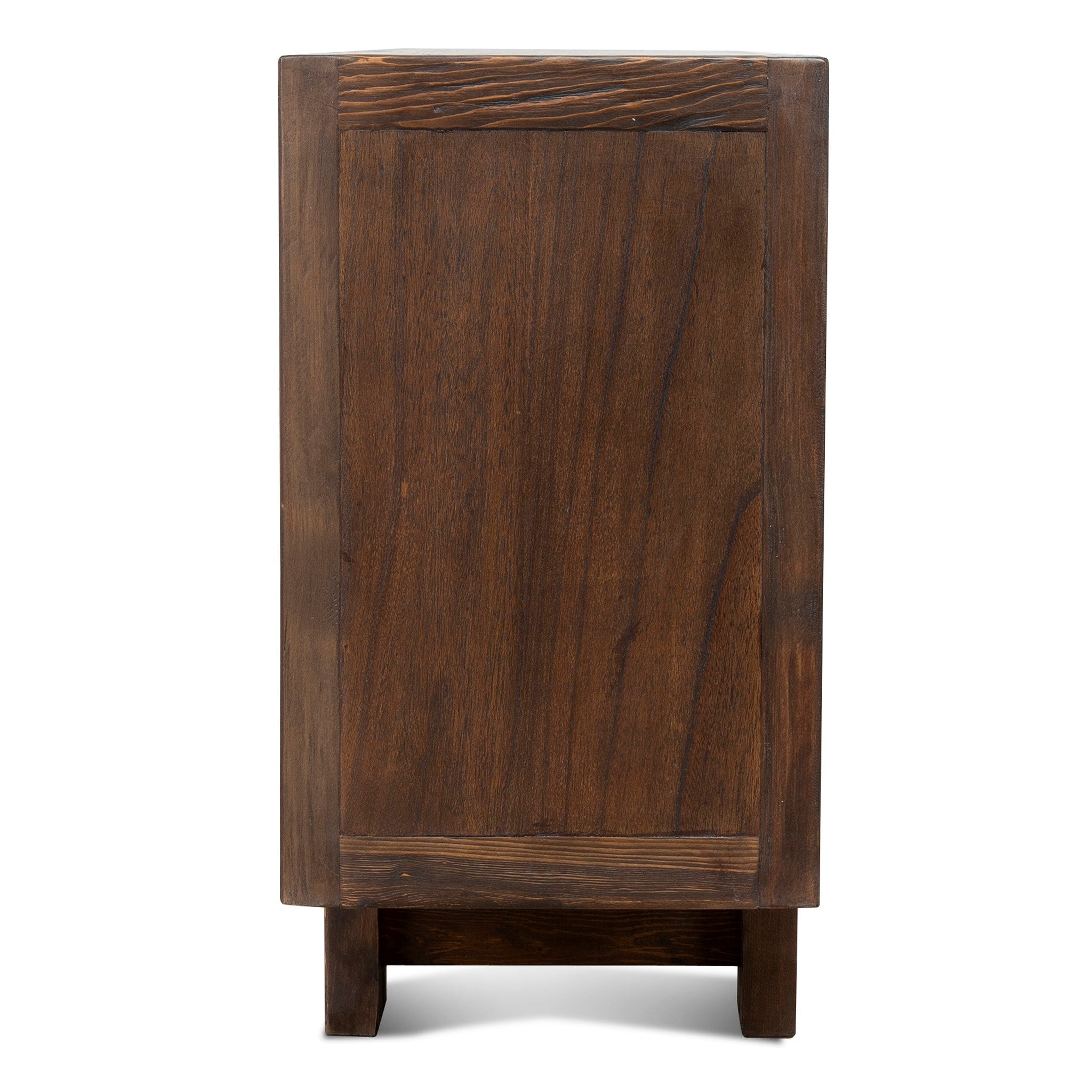 1.83m Elm Sideboard Unit - Dark brown