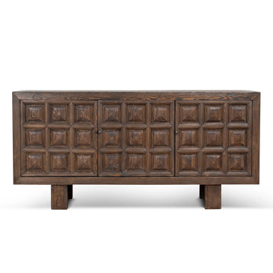 Showcasing Kobevela 1.83m Elm Sideboard Unit - Dark brown DT12528-NA Sideboard by Calibre Furniturs