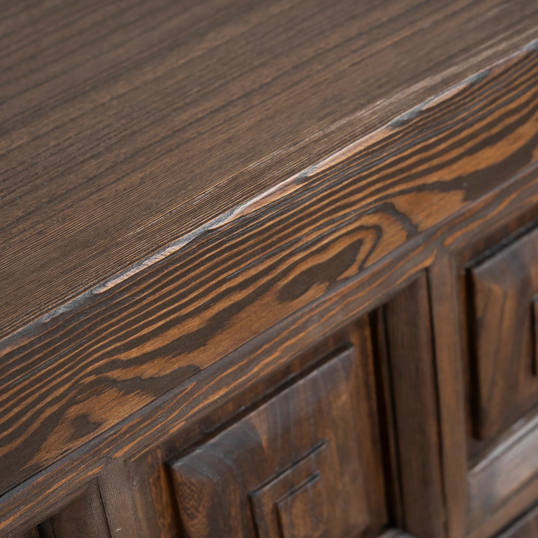 Kobevela 1.83m Elm Sideboard Unit - Dark brown