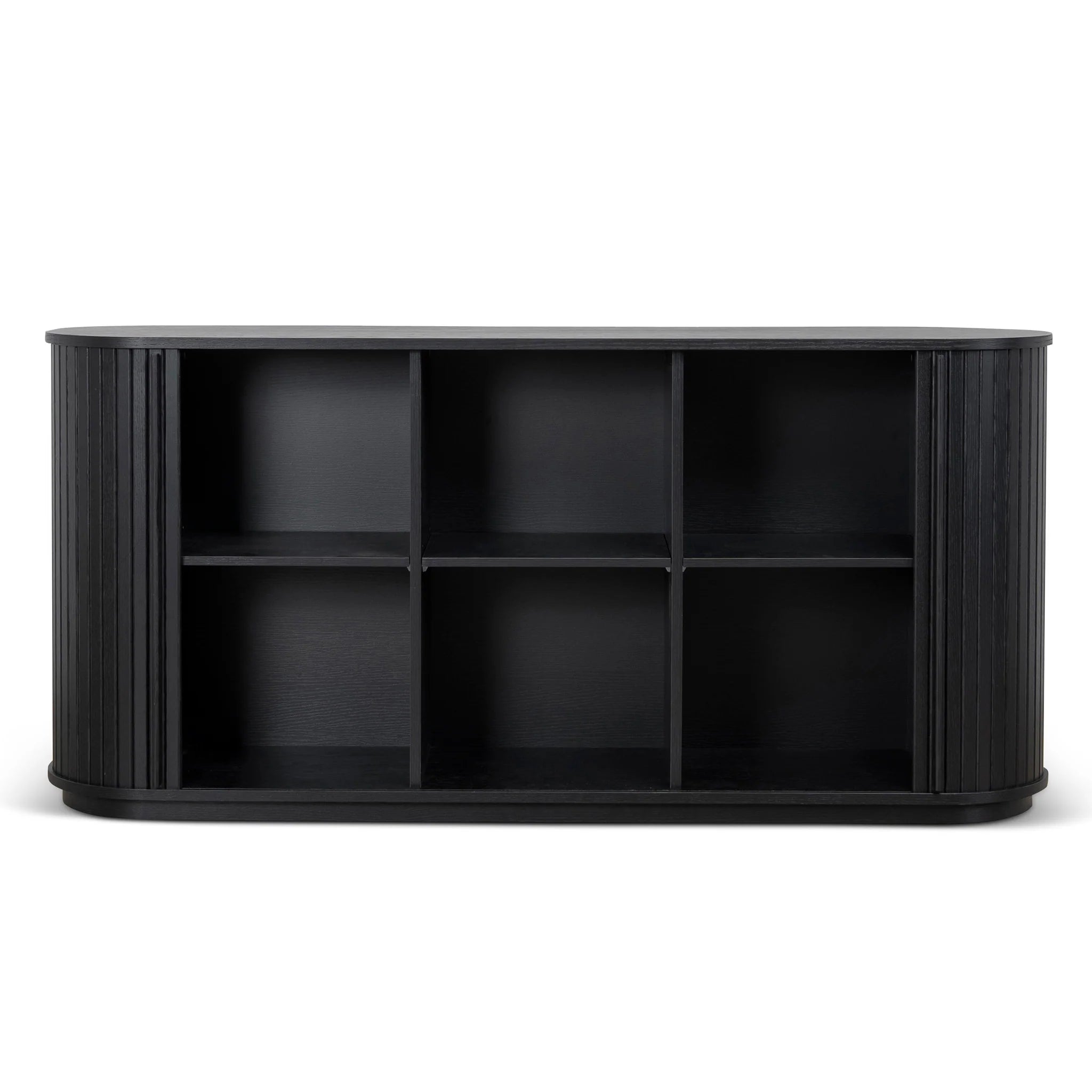 Showcasing Movesa 1.7m Wooden Buffets Unit - Full Black DT12545-KD Buffet by Calibre Furniturs