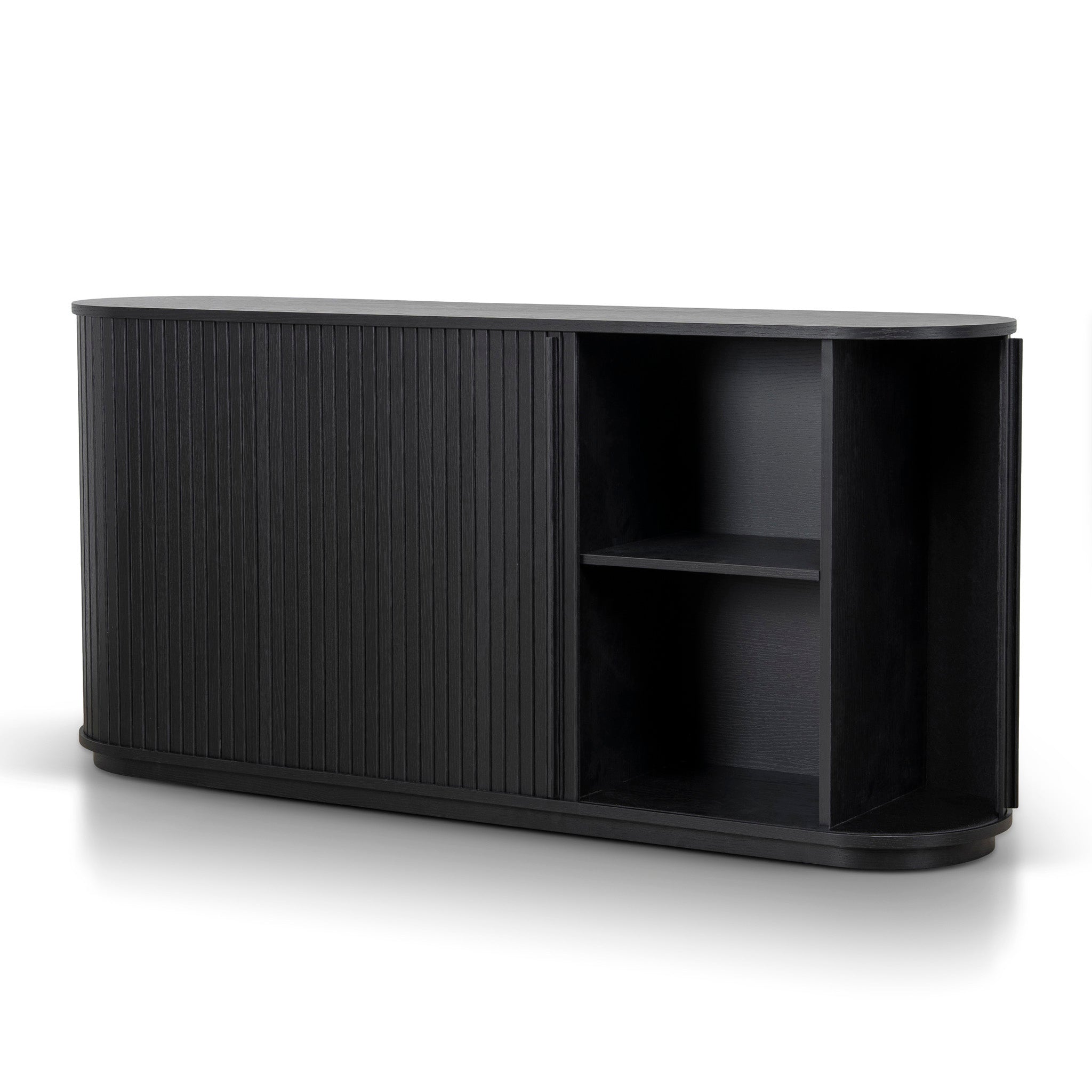 CDT12545-KD 1.7m Wooden Buffets Unit - Full Black