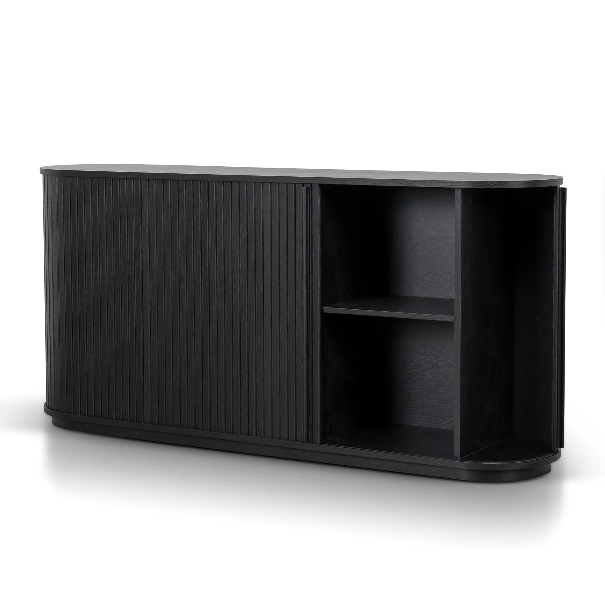 Movesa 1.7m Wooden Buffets Unit - Full Black