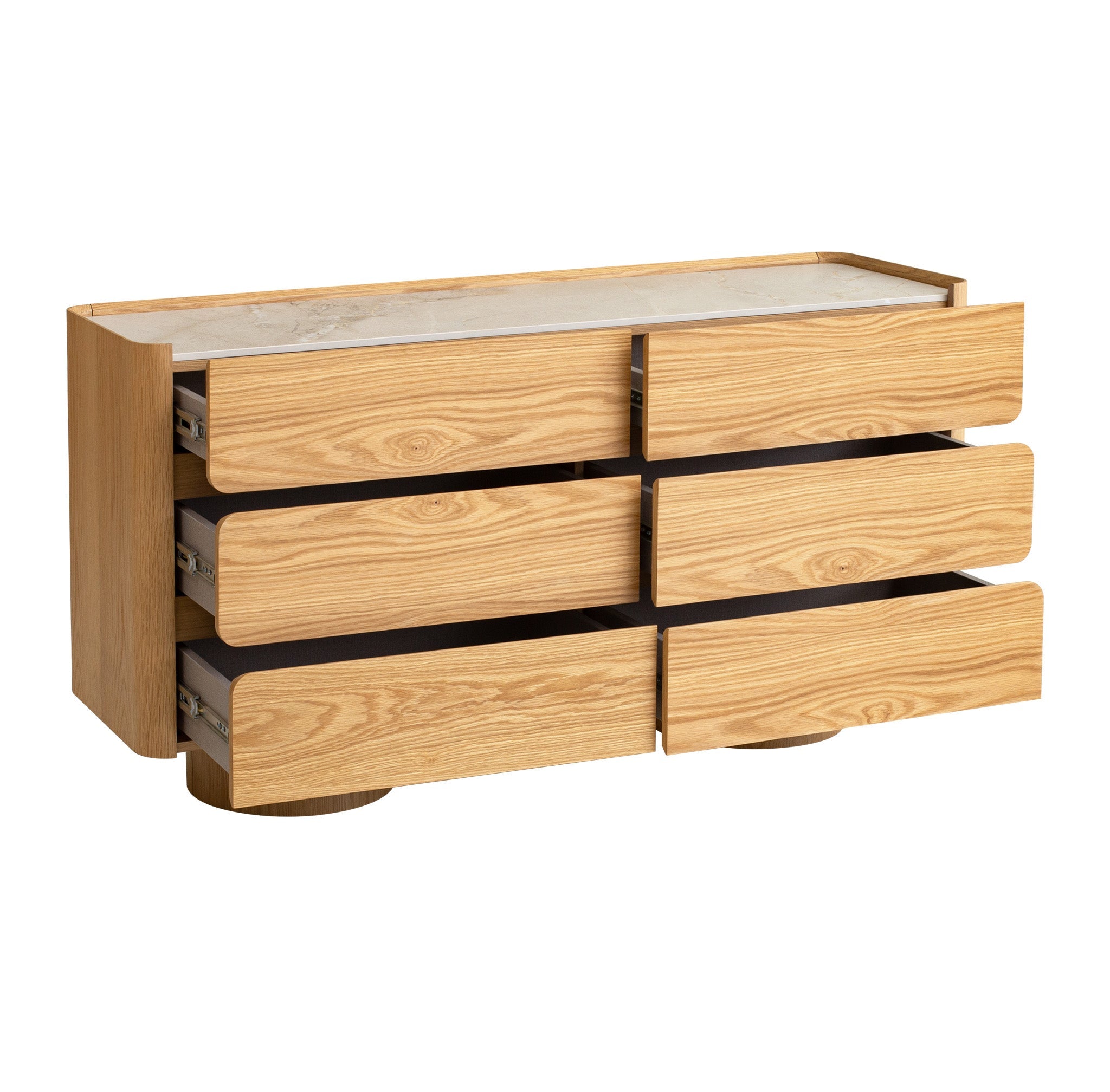 CDT12556-IG Stone Top Dresser Unit - Natural