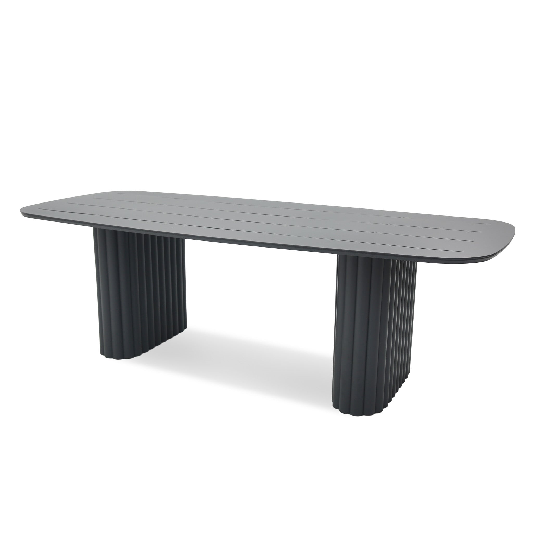 2.4m Outdoor Dining Table - Sand Dark Grey