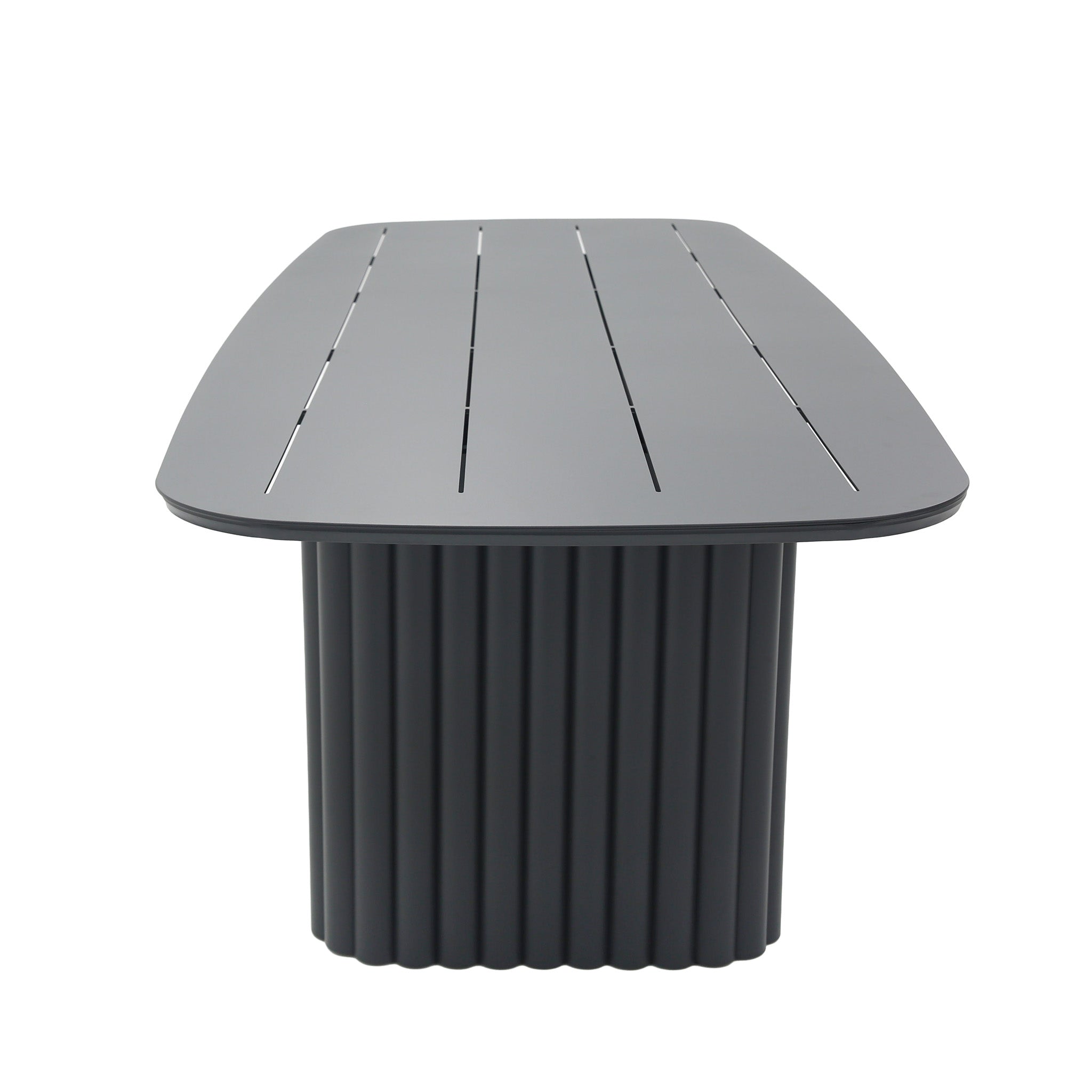 2.4m Outdoor Dining Table - Sand Dark Grey