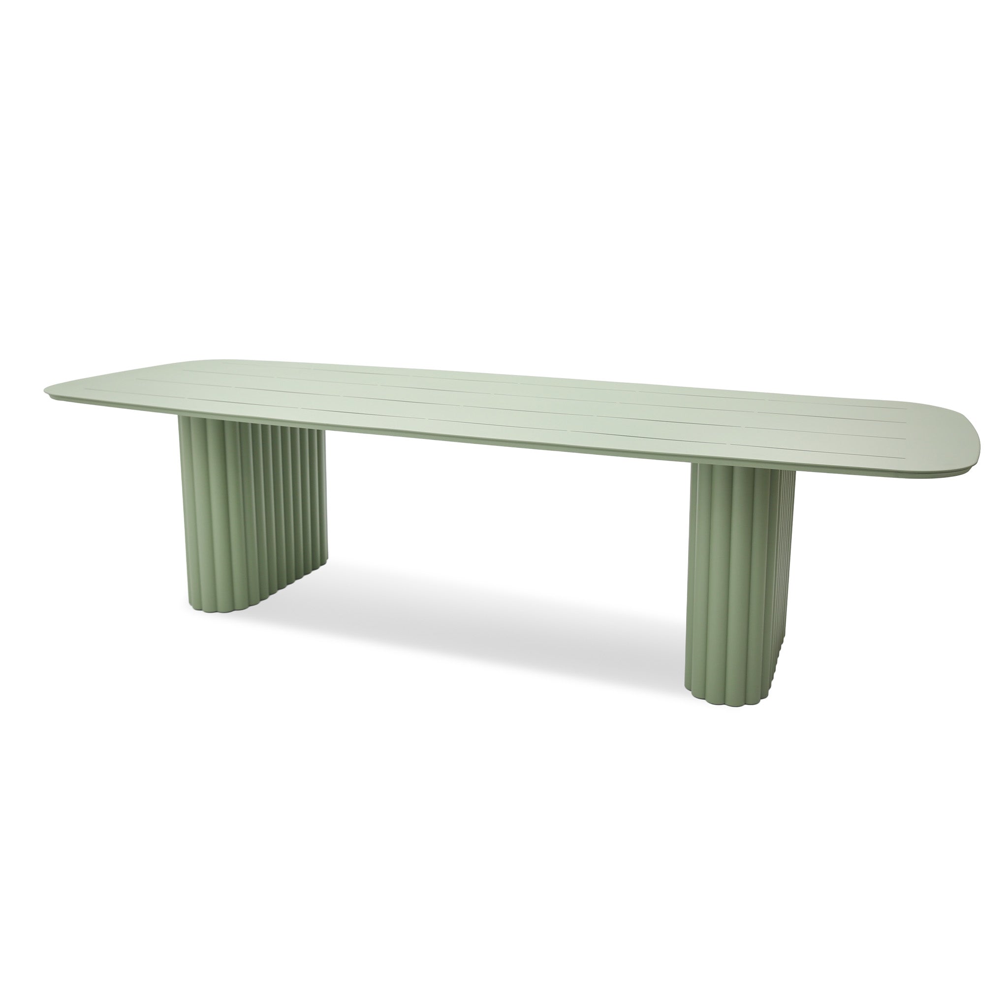 3m Outdoor Dining Table - Sand Green