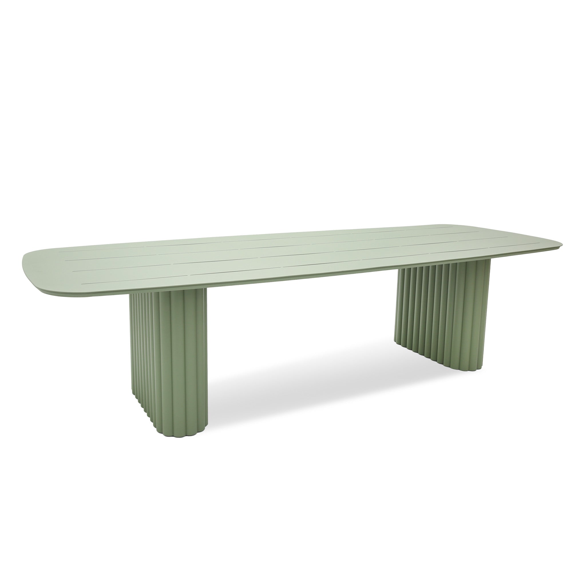 3m Outdoor Dining Table - Sand Green