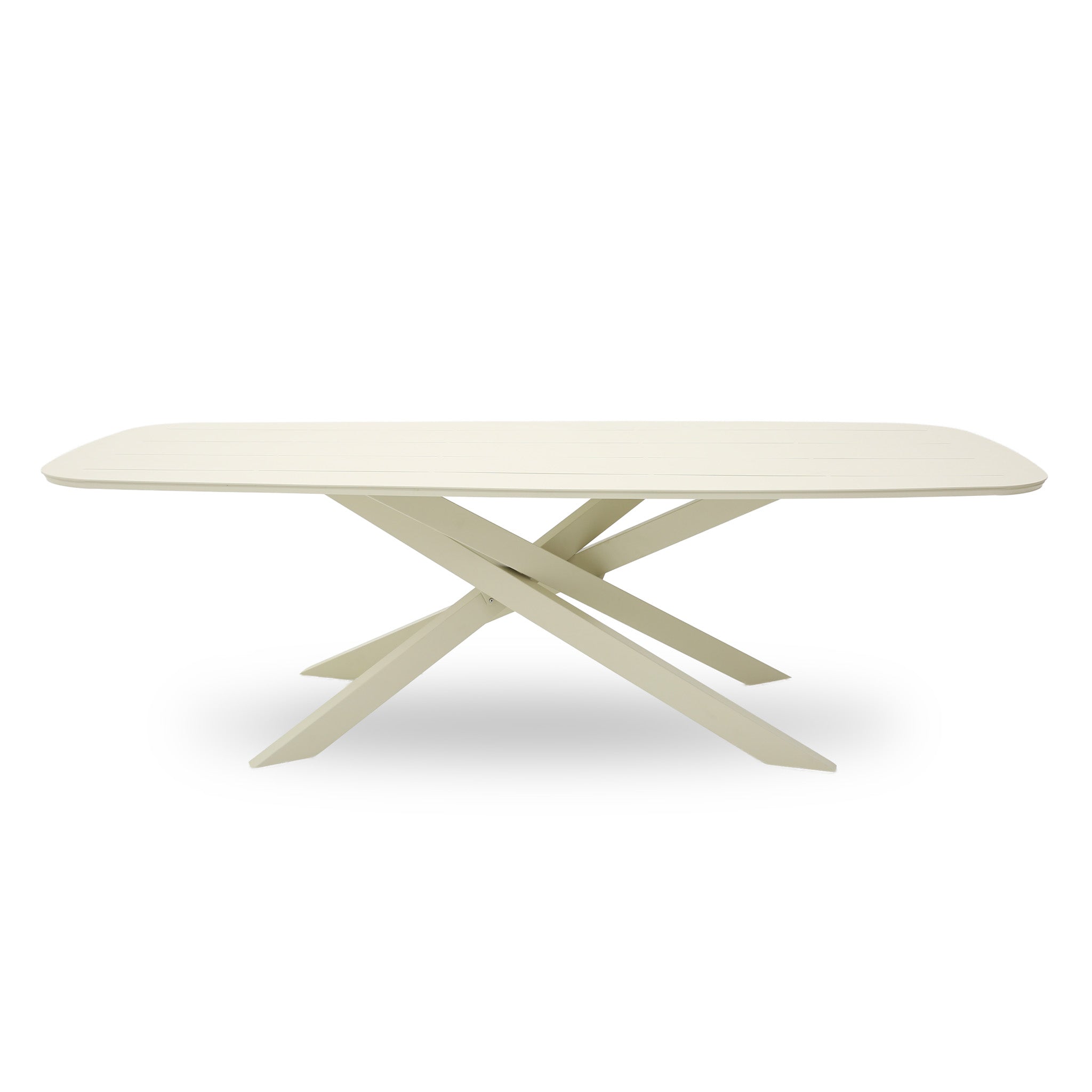 2.4m Outdoor Dining Table - Cream White
