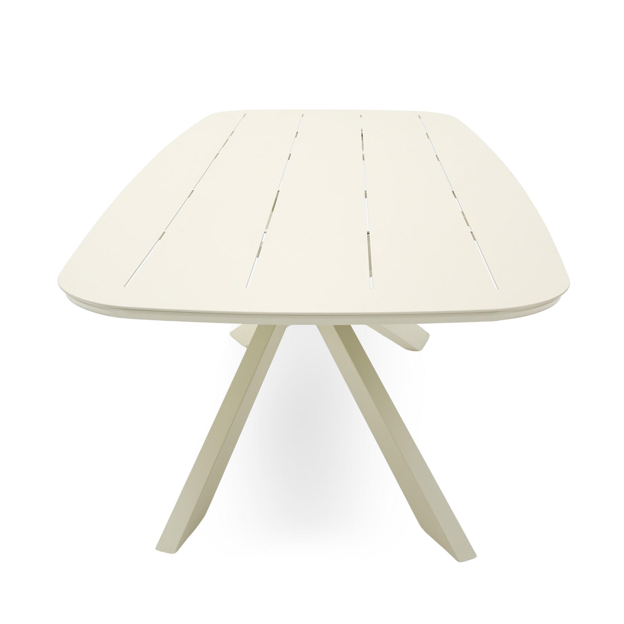 2.4m Outdoor Dining Table - Cream White