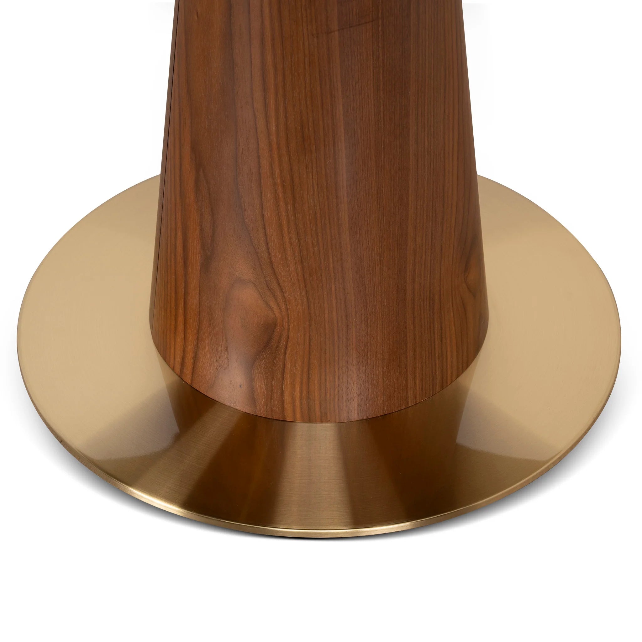 Cicaluna 1.2m Round Dining Table - Walnut