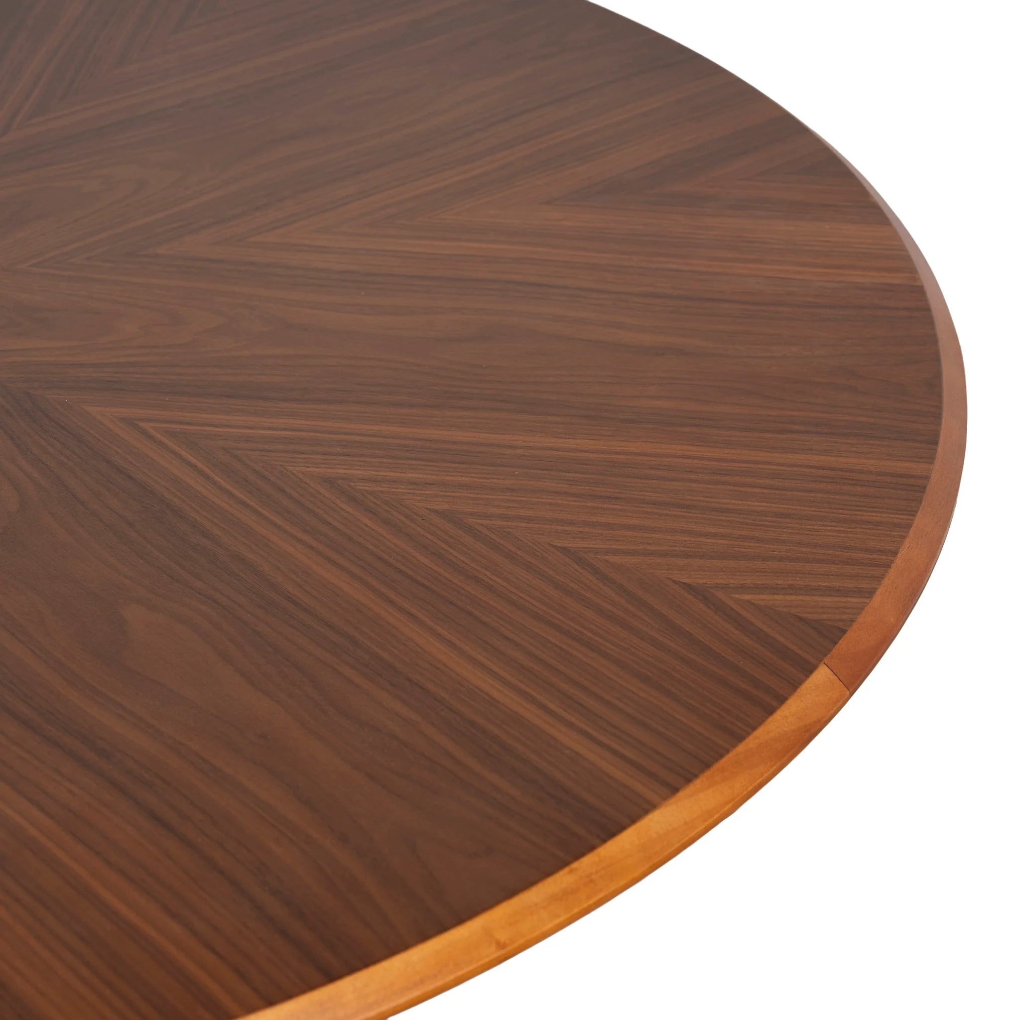 Cicaluna 1.2m Round Dining Table - Walnut