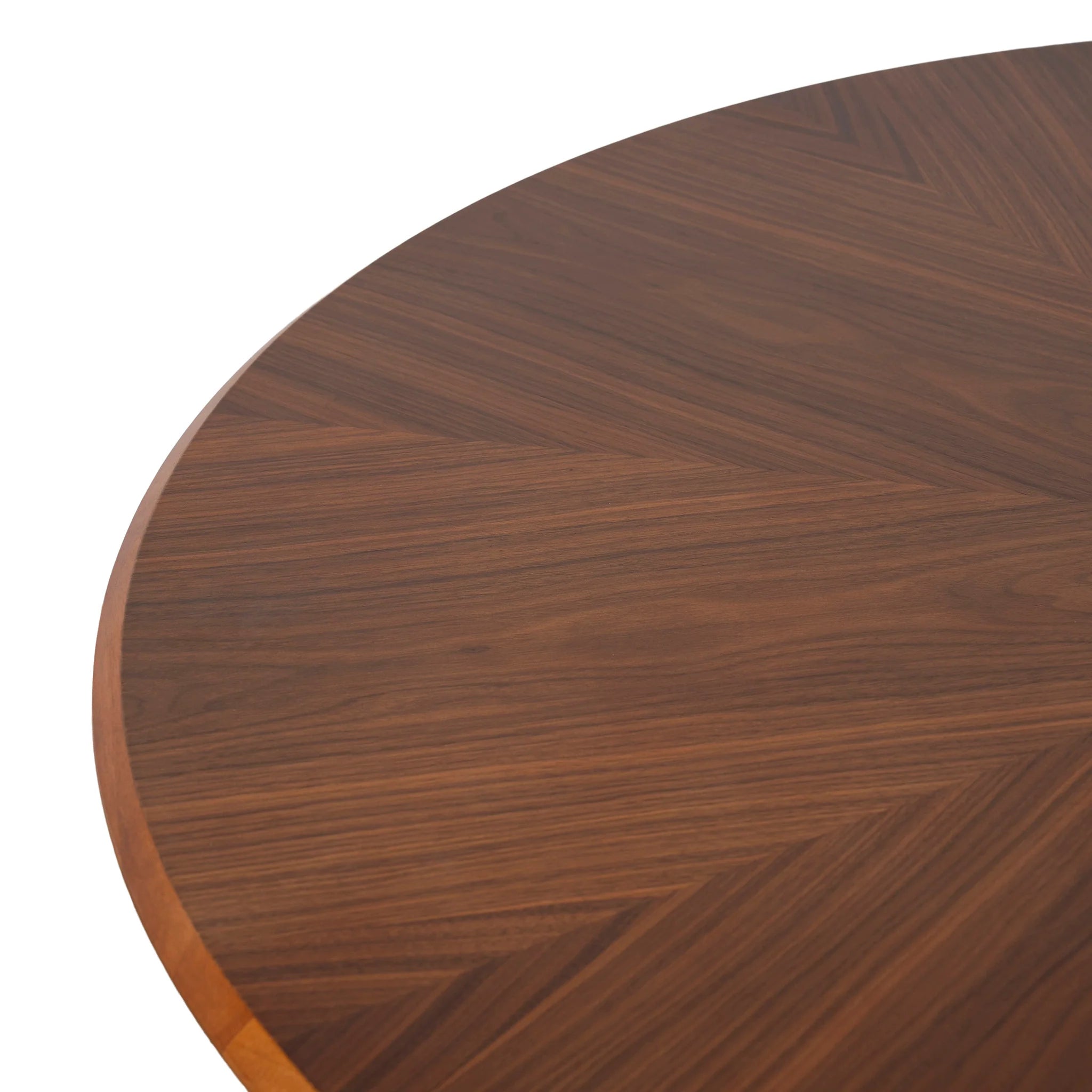 Cicaluna 1.2m Round Dining Table - Walnut