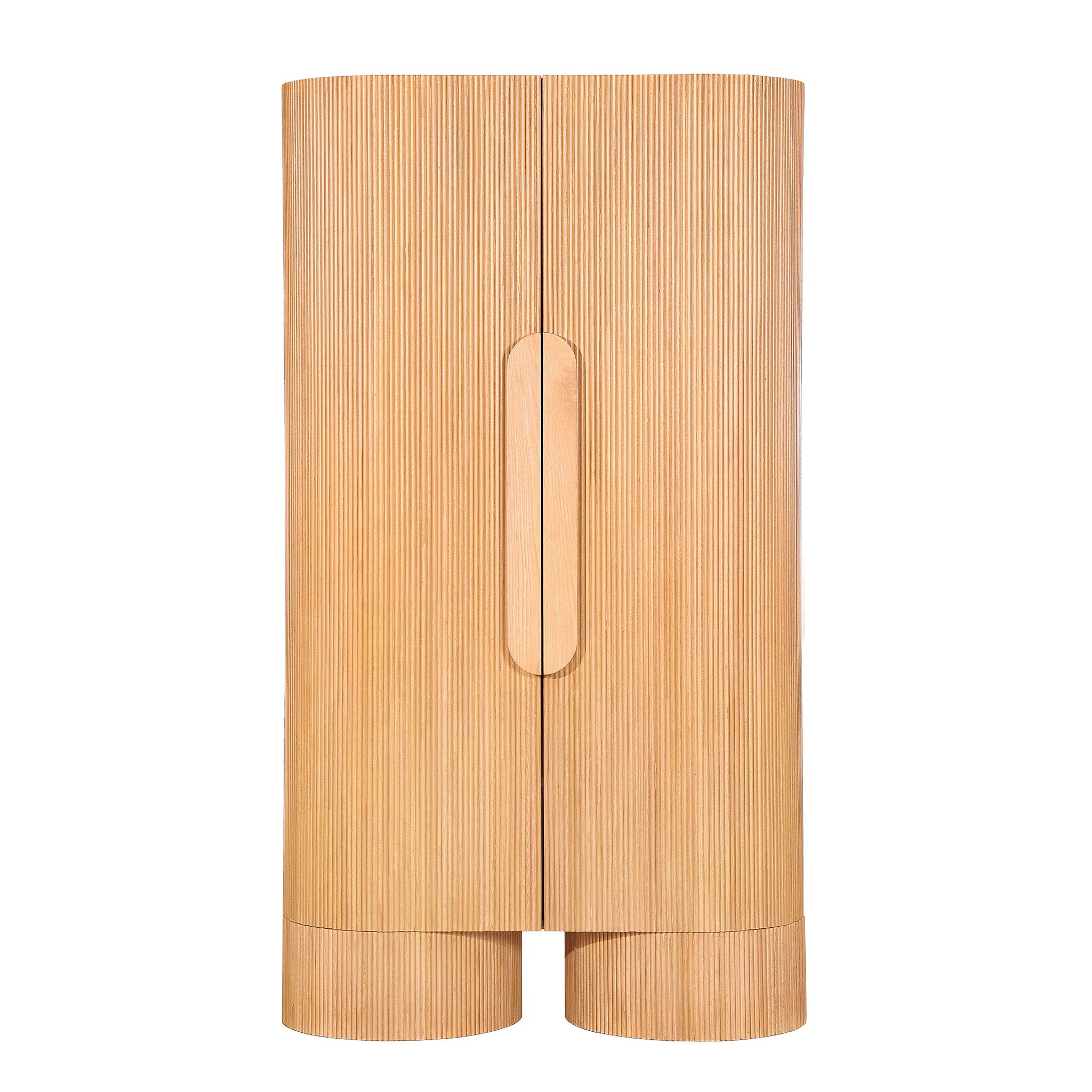 Showcasing Riminova 1.82m (H) Tall Cabinet Unit - Light Natural DT12660-NI  by Calibre Furniturs