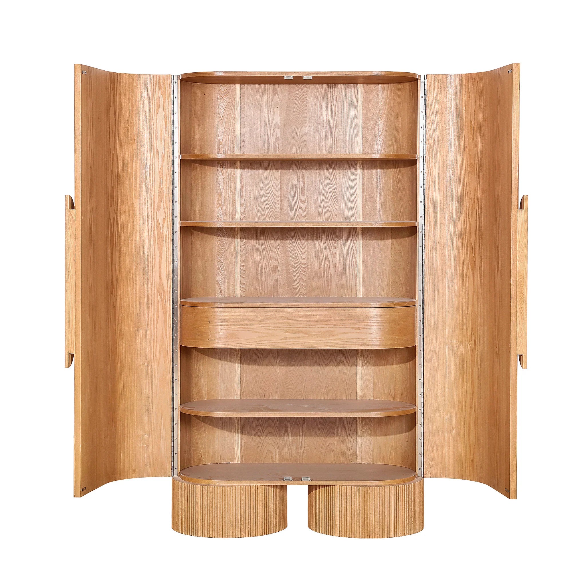 Showcasing Riminova 1.82m (H) Tall Cabinet Unit - Light Natural DT12660-NI  by Calibre Furniturs