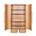 Showcasing Riminova 1.82m (H) Tall Cabinet Unit - Light Natural DT12660-NI  by Calibre Furniturs