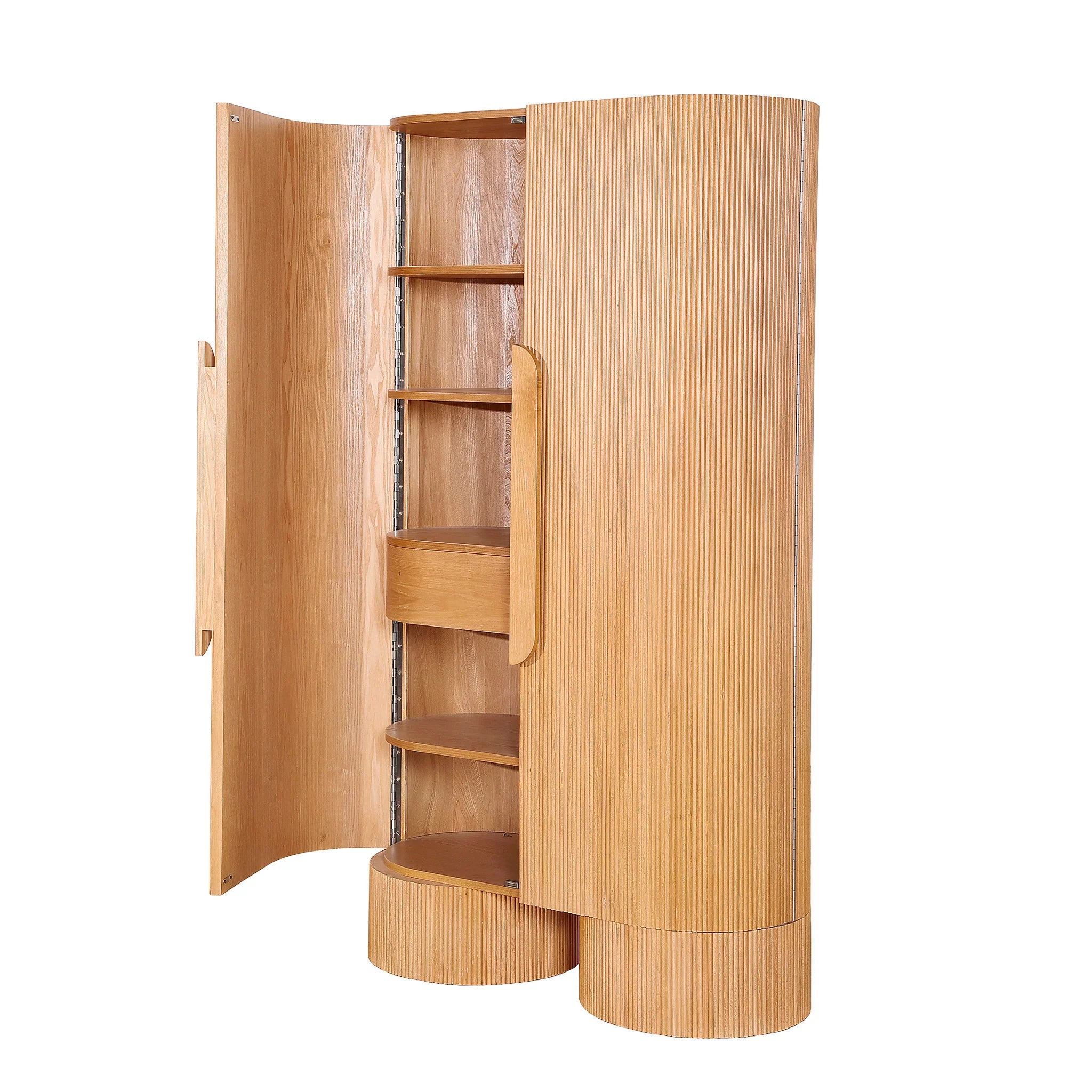 Riminova 1.82m (H) Tall Cabinet Unit - Light Natural