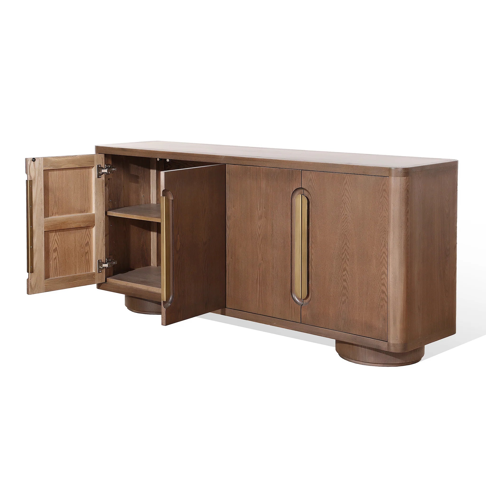 Showcasing Takora 1.8m Sideboard Unit - Walnut DT12662-NI Sideboard by Calibre Furniturs