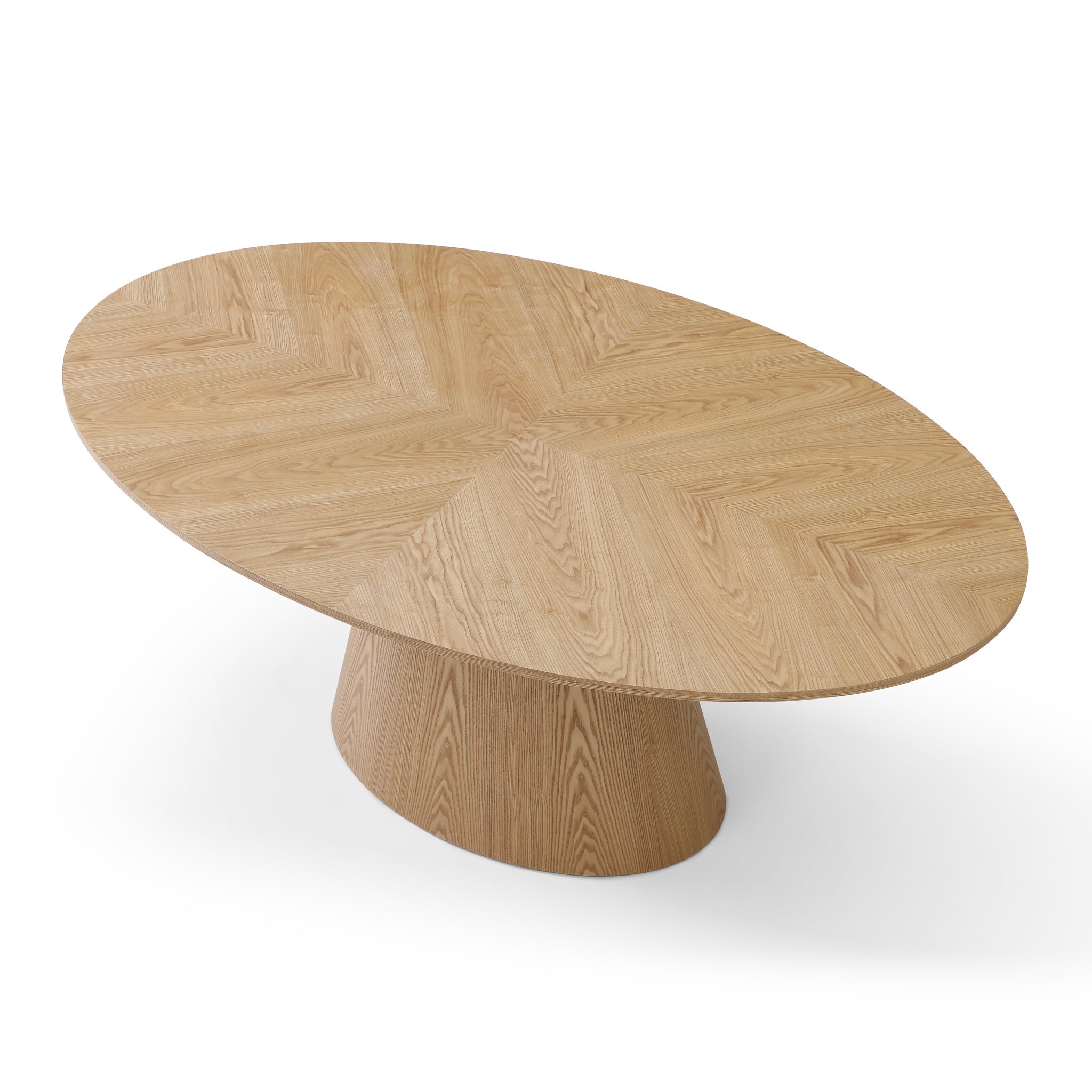 CDT12714-RX 1.83m Oval Dining Table - Ash Natural