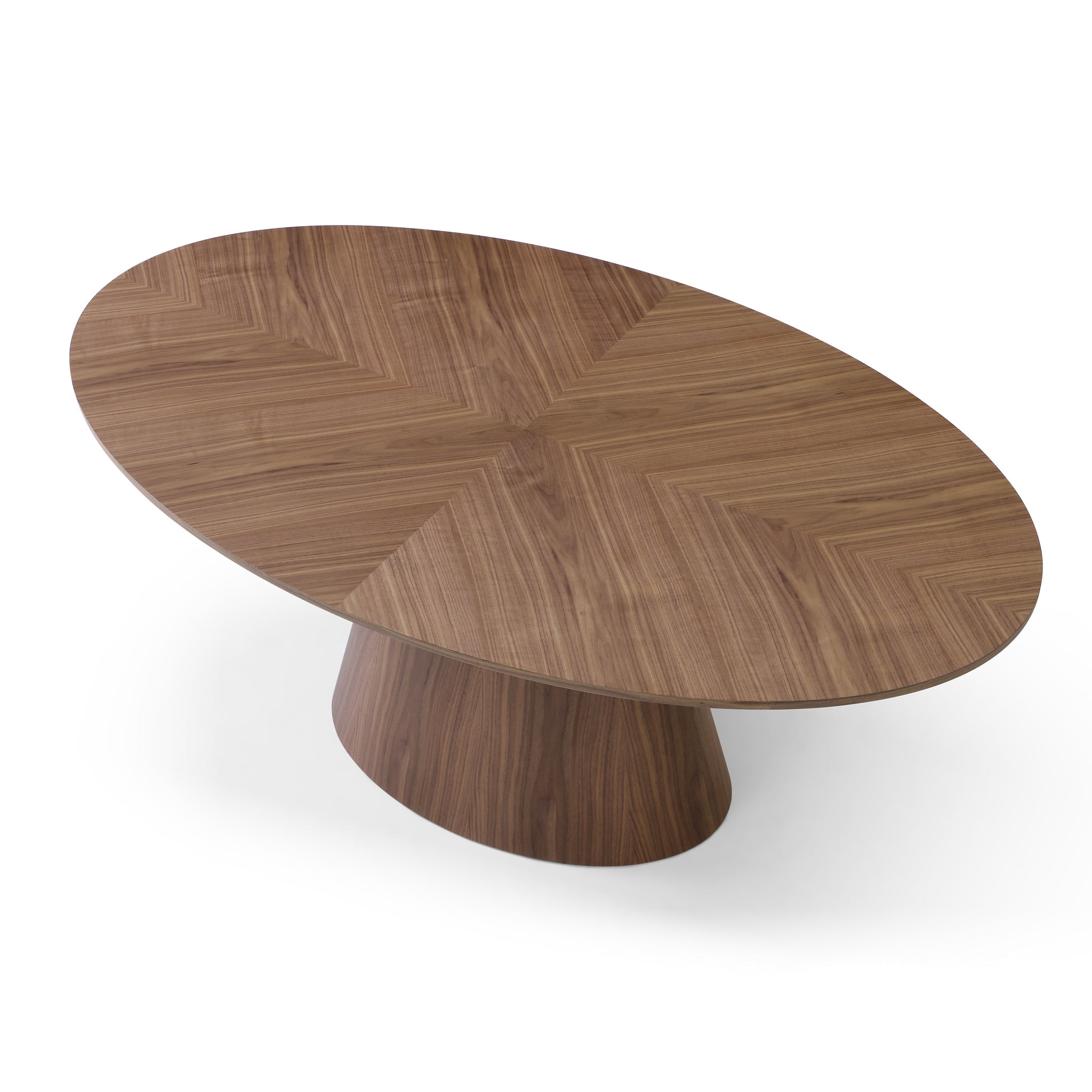 CDT12715-RX 1.83m Oval Dining Table - Walnut