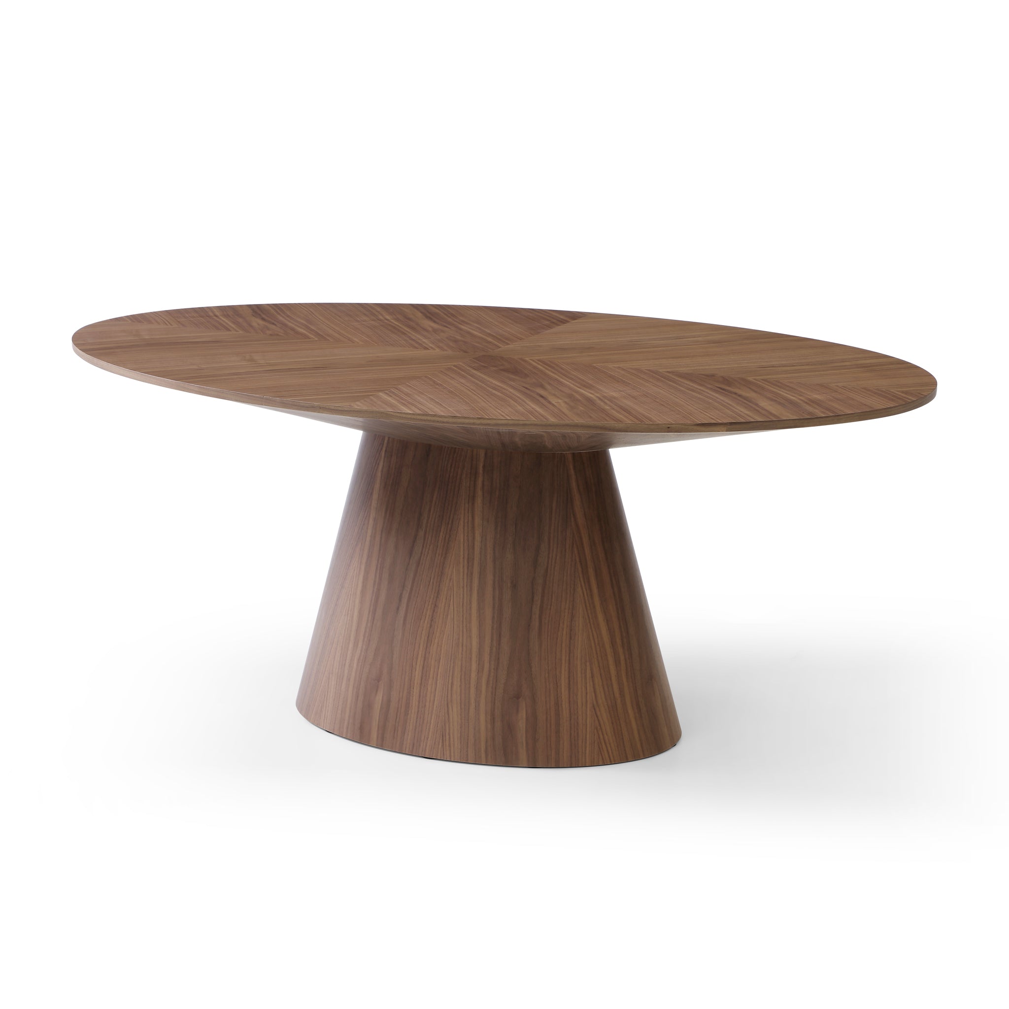 CDT12715-RX 1.83m Oval Dining Table - Walnut