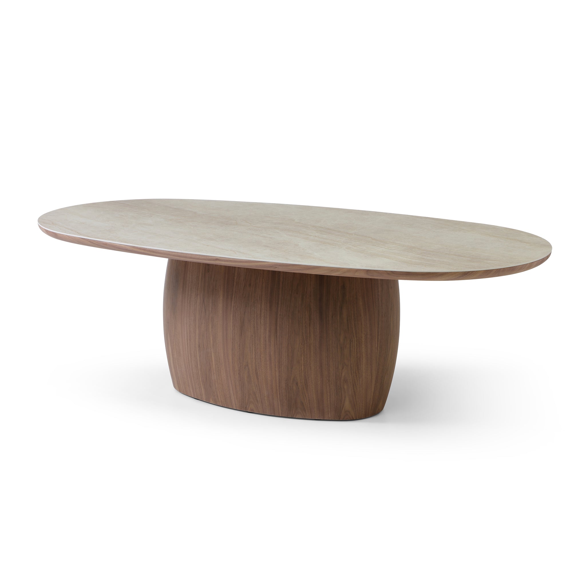 CDT12719-RX 2.3m Oval Dining Table - Walnut