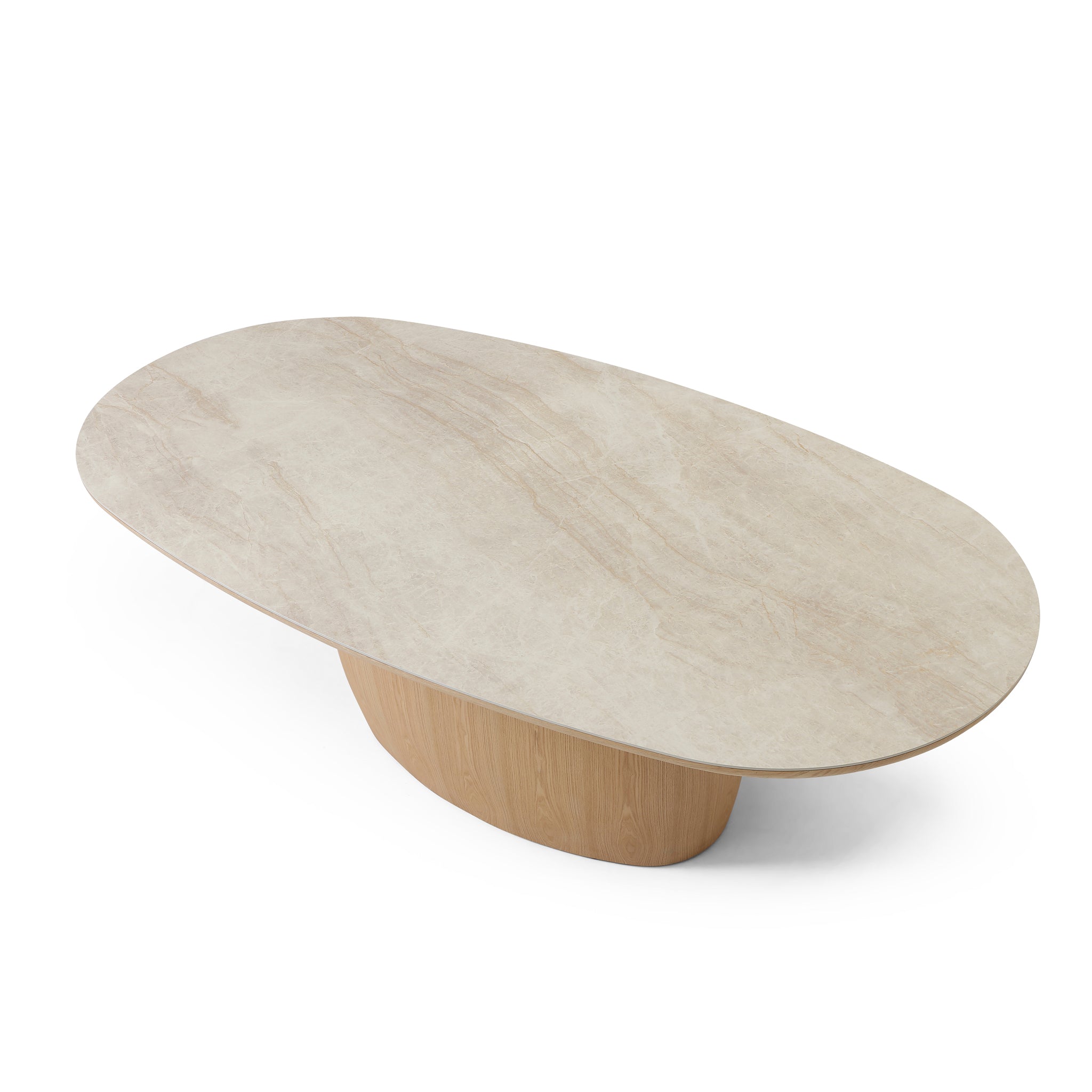 2.69m Oval Dining Table - Ash Natural - image 3