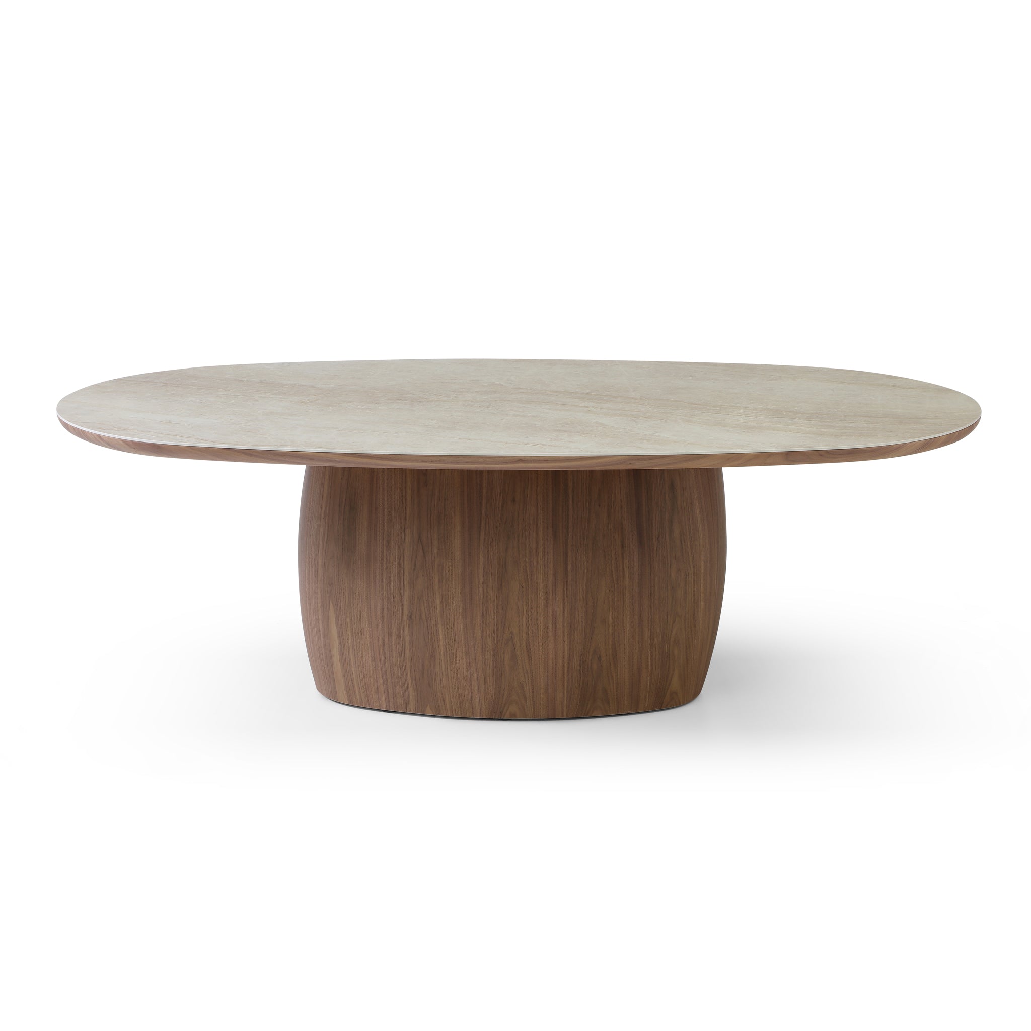 2.69m Oval Dining Table - Walnut - image 2