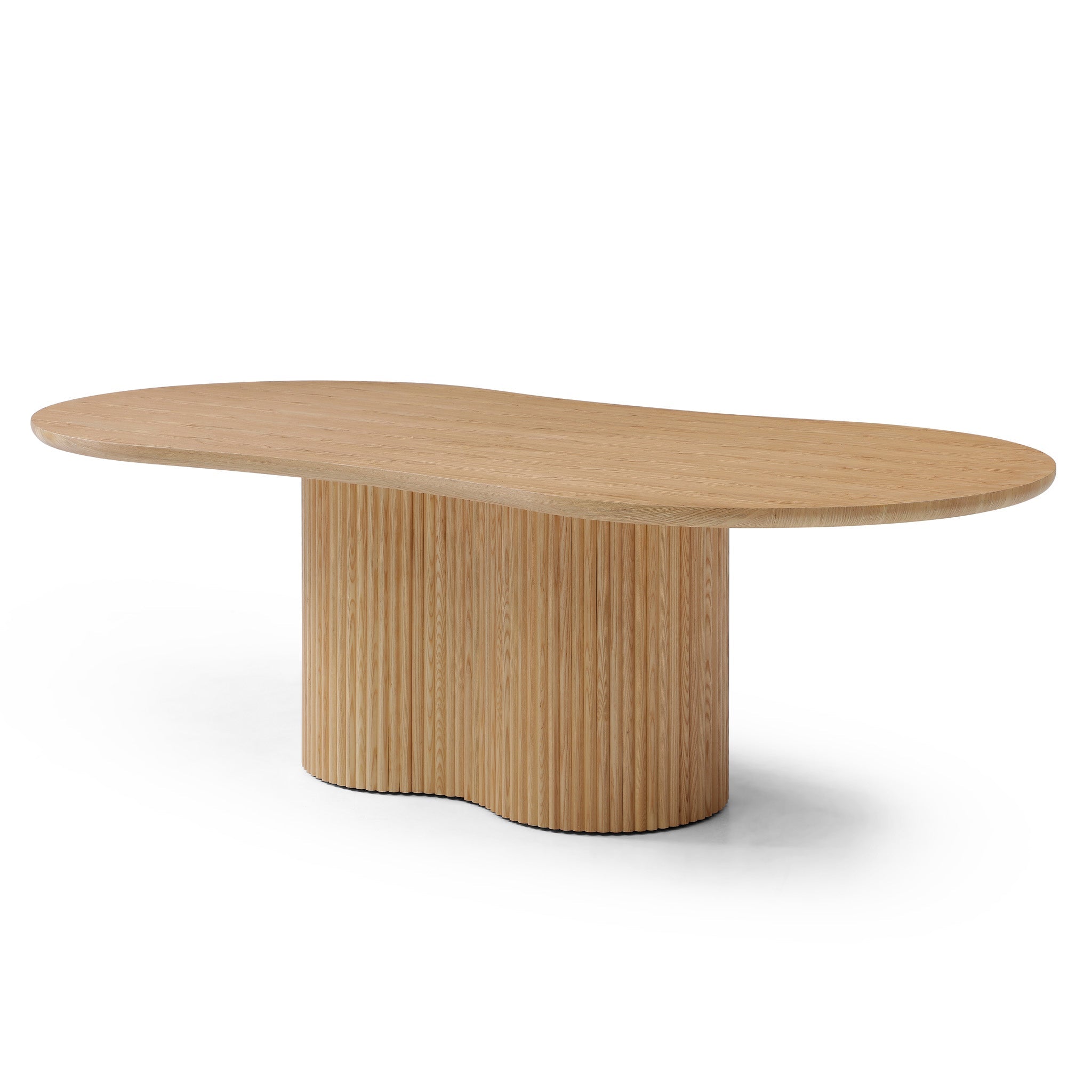 2.39m Freeform Dining Table - Ash Natural