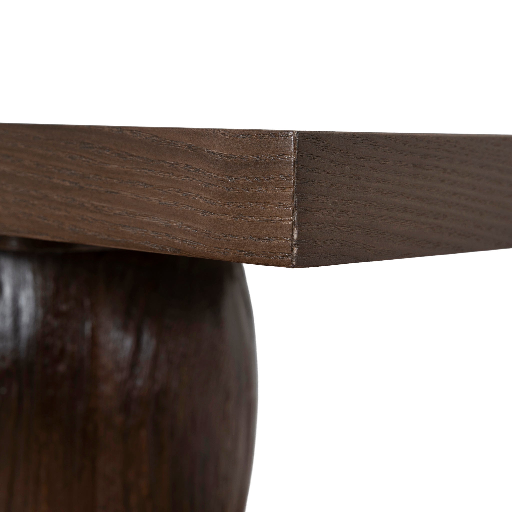 1.6m Elm Console Table - Walnut - image 9