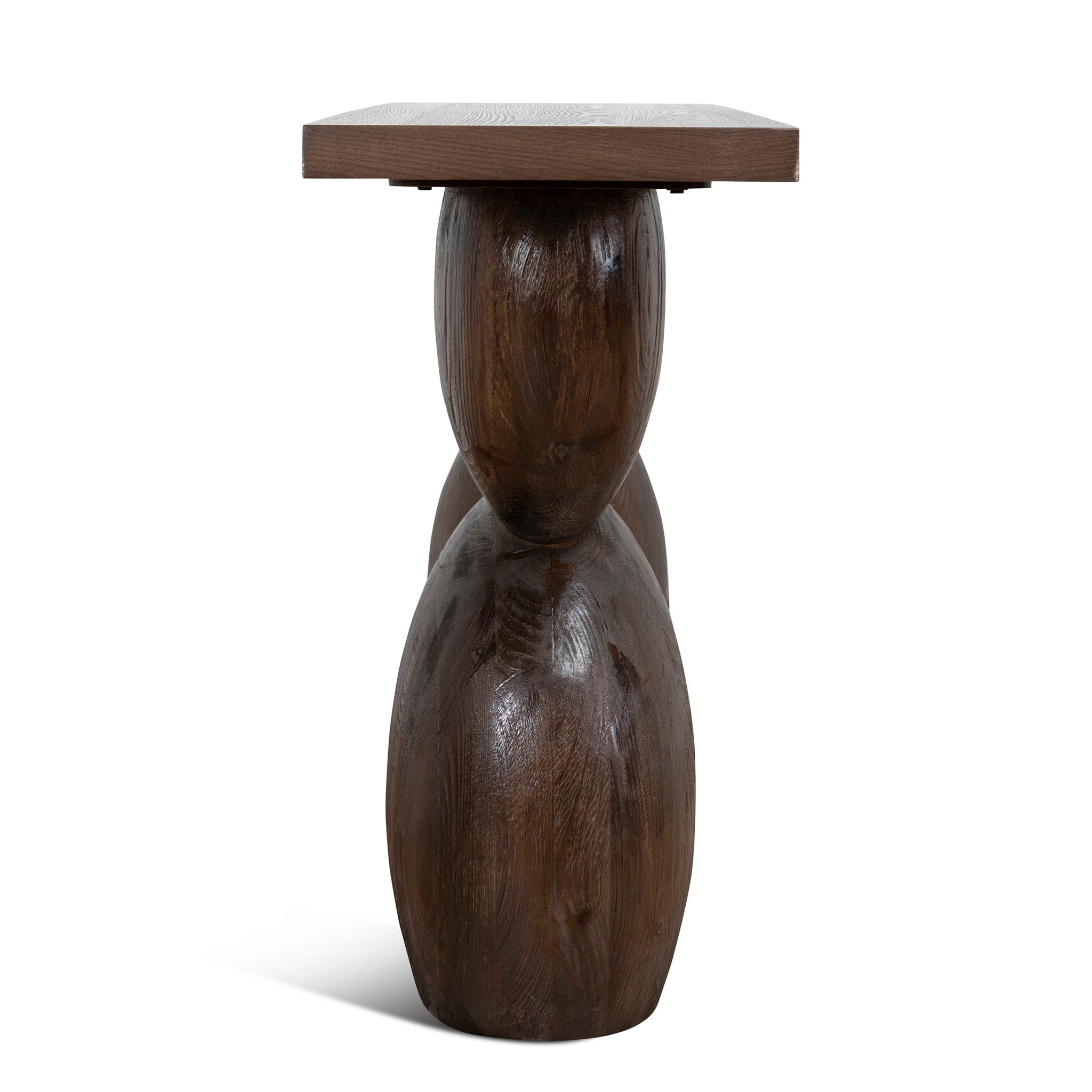 1.6m Elm Console Table - Walnut - image 4
