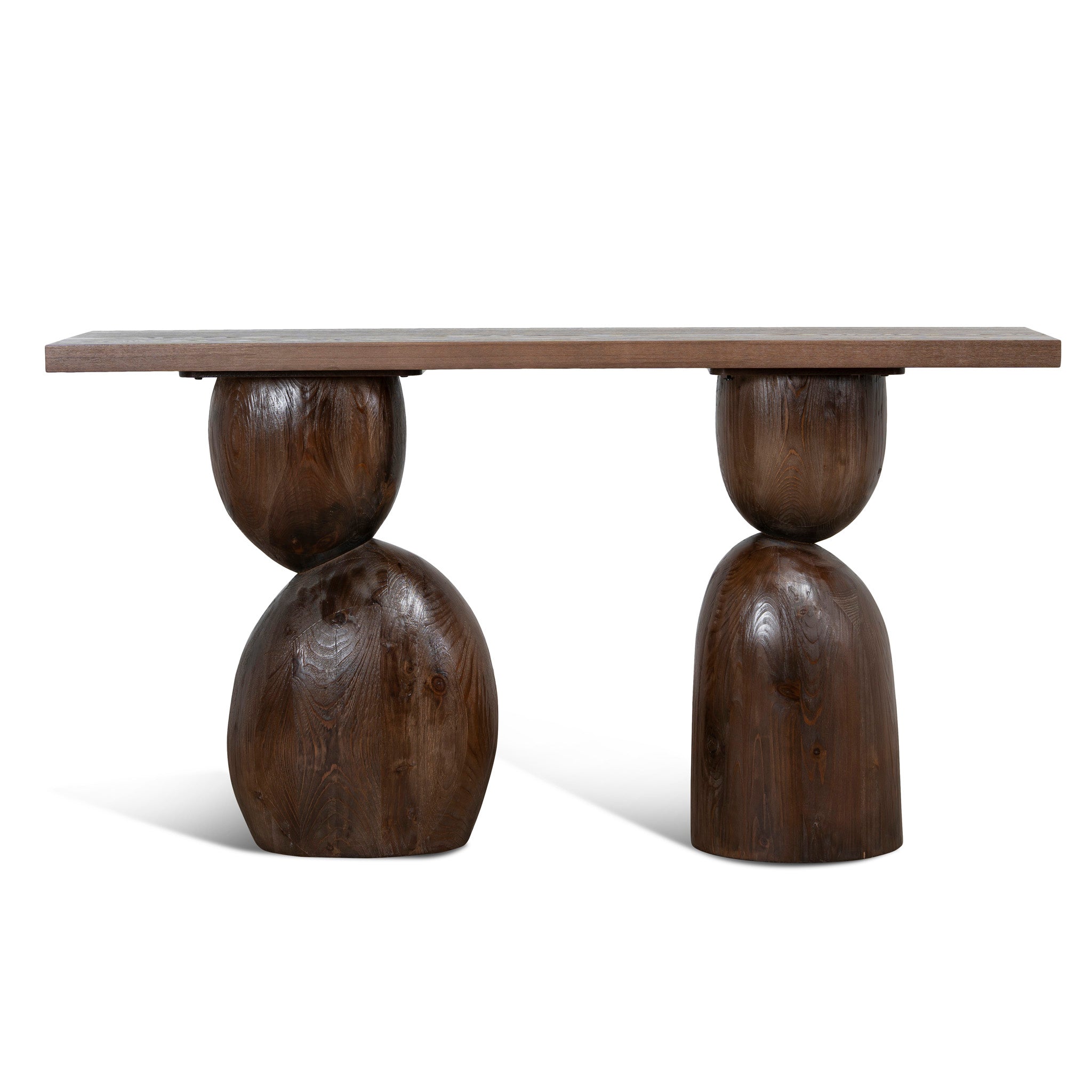 1.6m Elm Console Table - Walnut - image 5