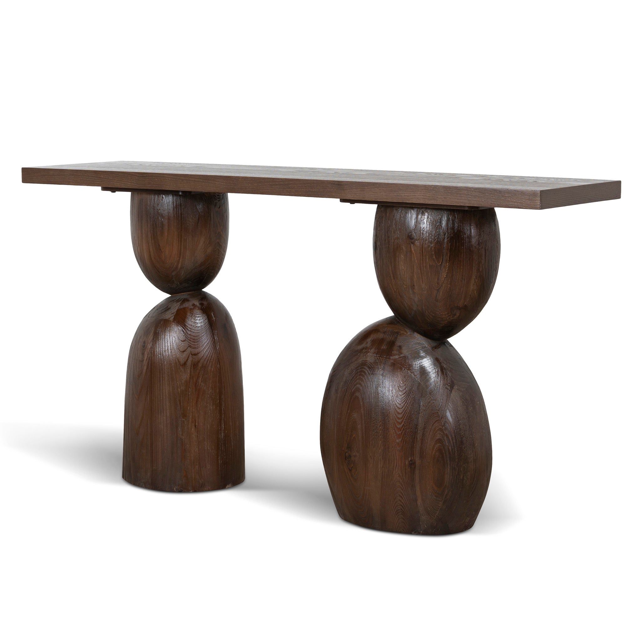 1.6m Elm Console Table - Walnut
