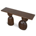 1.6m Elm Console Table - Walnut - image 3