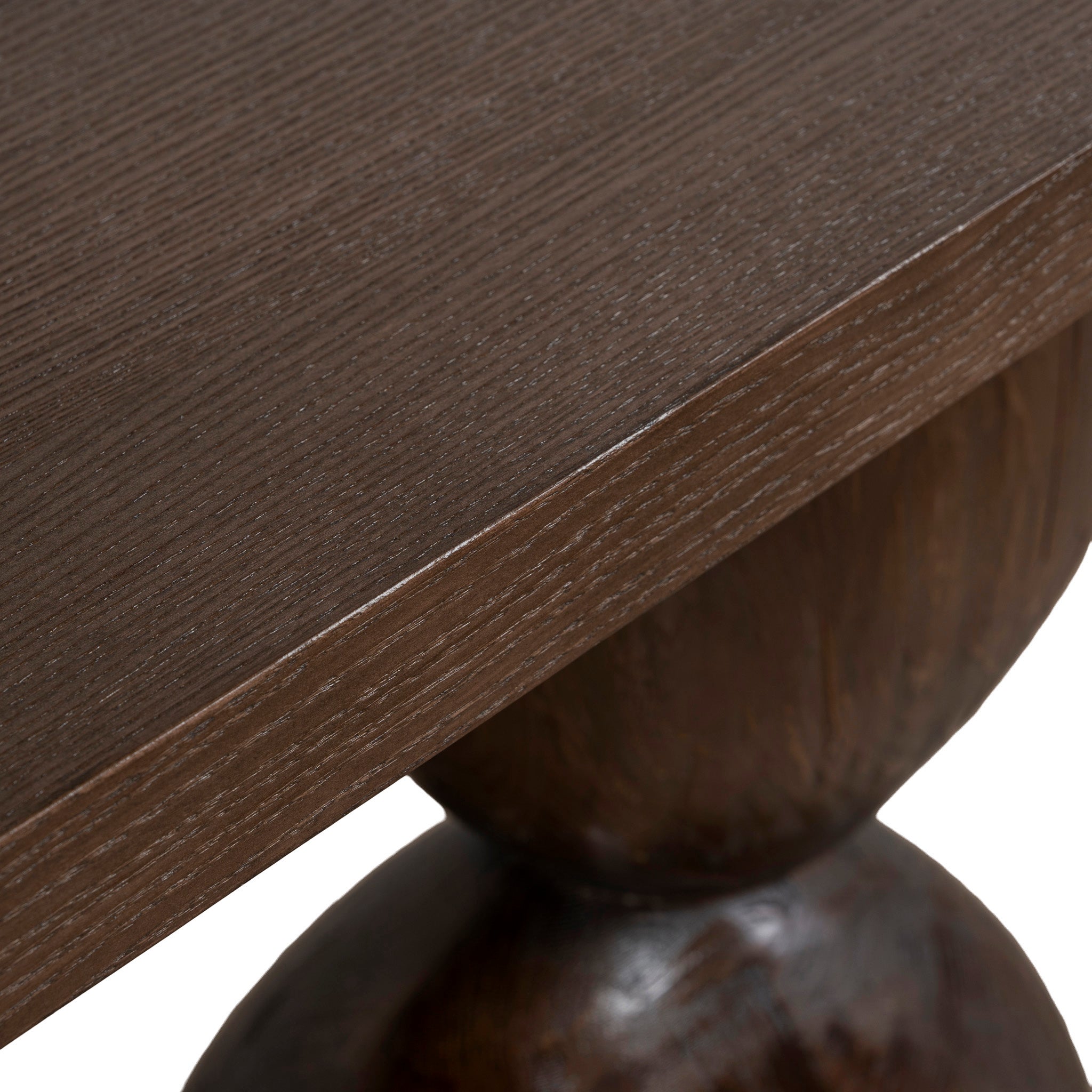 1.6m Elm Console Table - Walnut - image 7