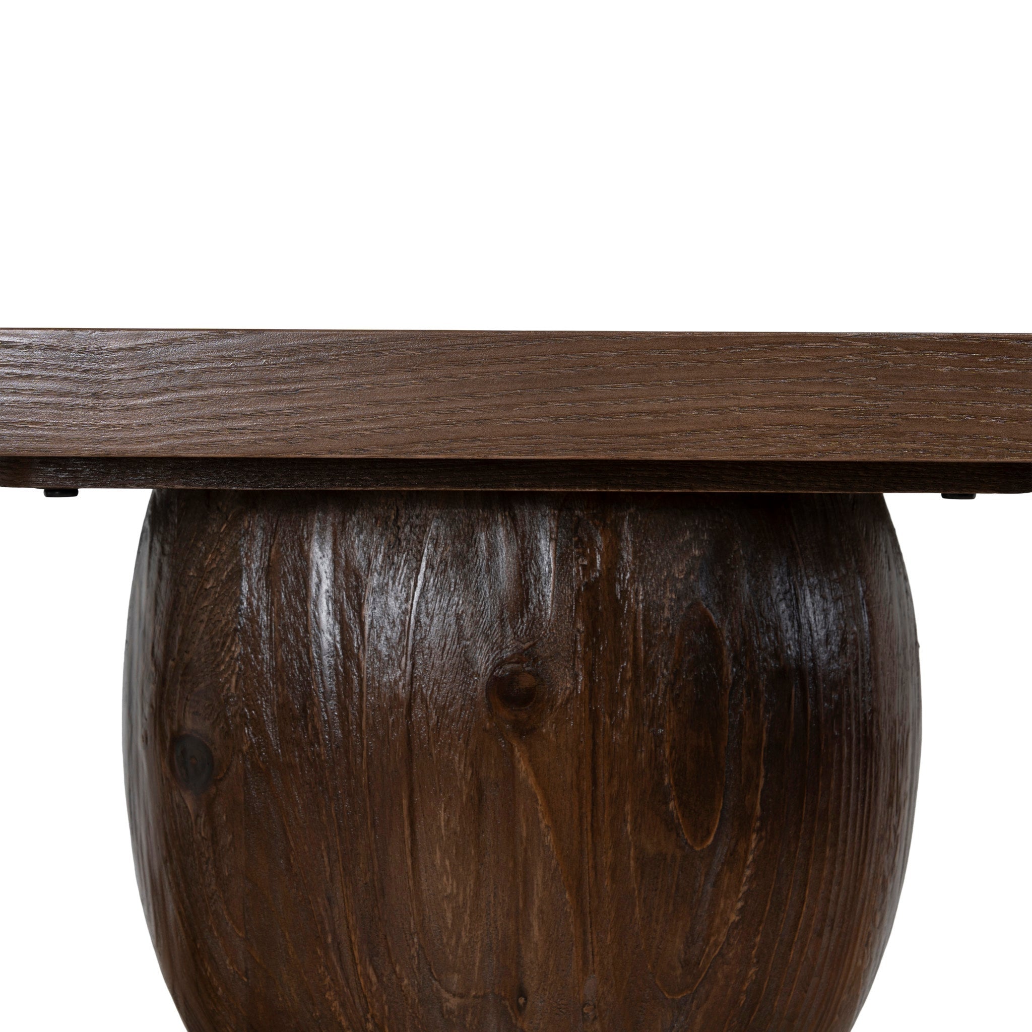 1.6m Elm Console Table - Walnut - image 8
