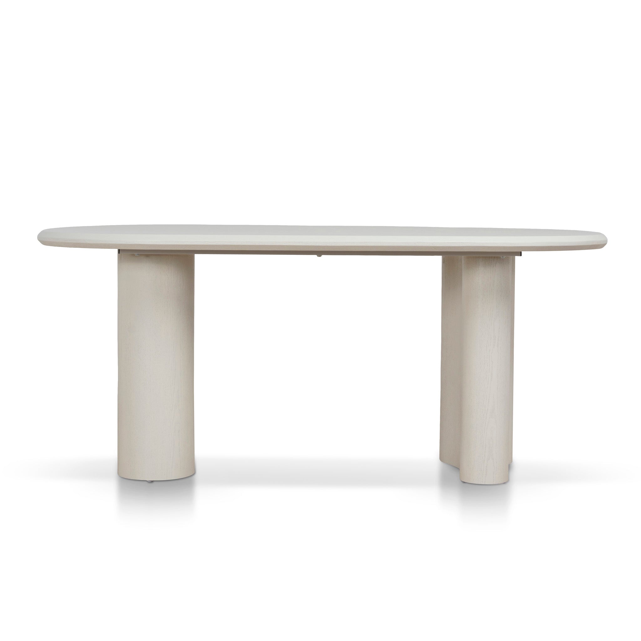 1.8m Oval Dining Table - Ivory Oat
