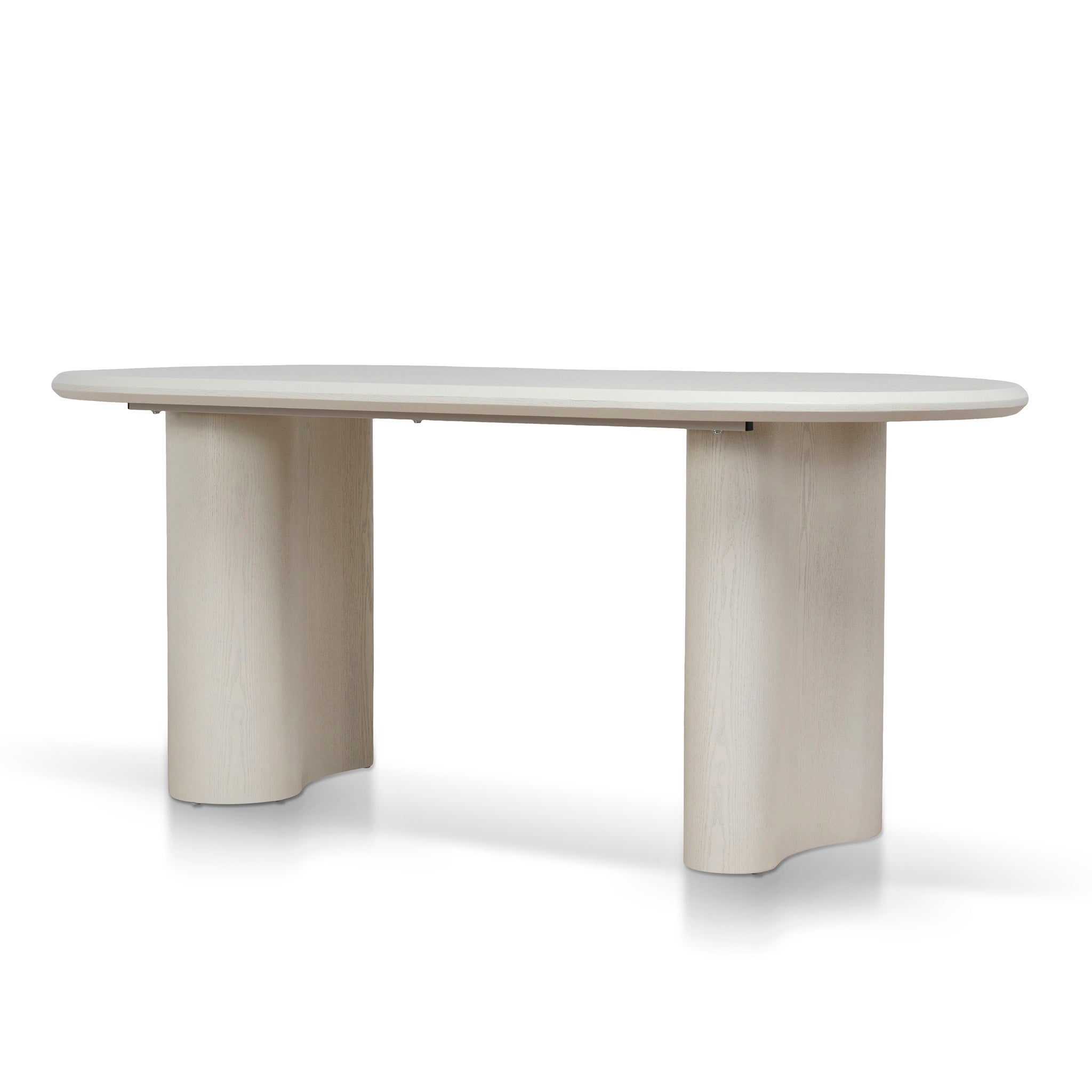 1.8m Oval Dining Table - Ivory Oat
