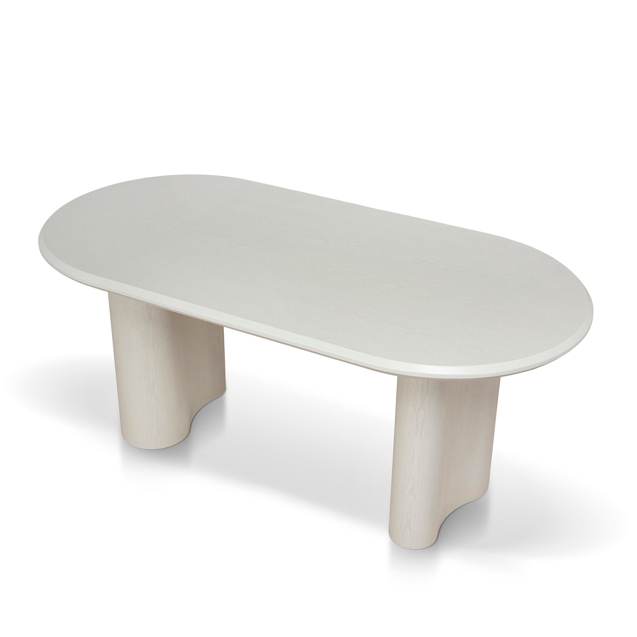 1.8m Oval Dining Table - Ivory Oat