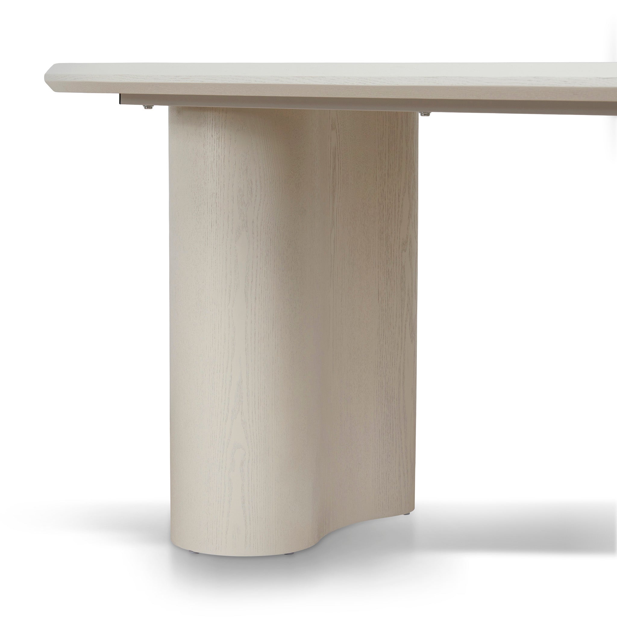 1.8m Oval Dining Table - Ivory Oat
