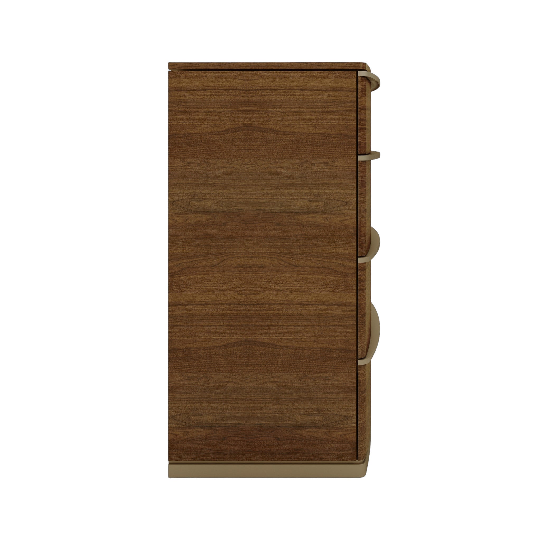 CDT12816-VN 4 Drawer Chest of Drawers - Walnut